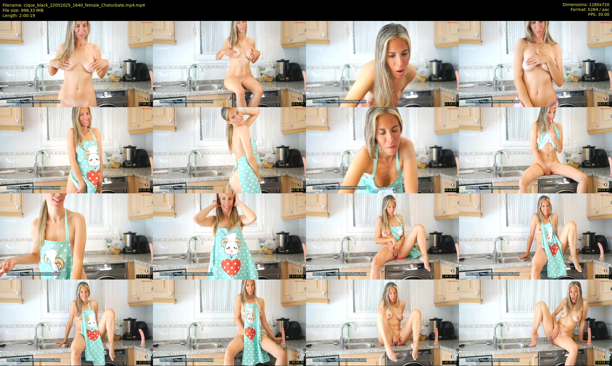 cique_black — 121 minute Chaturbate female cam show recording, 720p, May 22, 2025