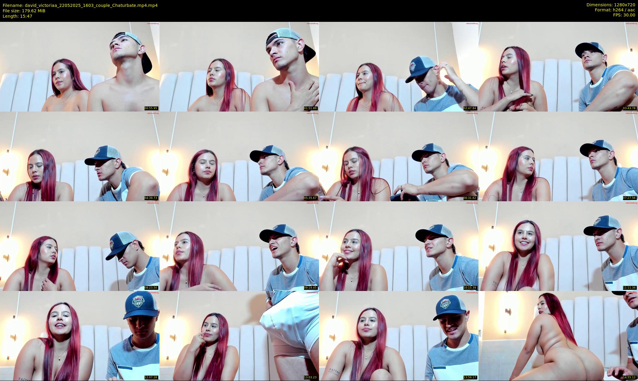 david_victoriaa — 16 minute Chaturbate couple cam show recording, 720p, May 22, 2025