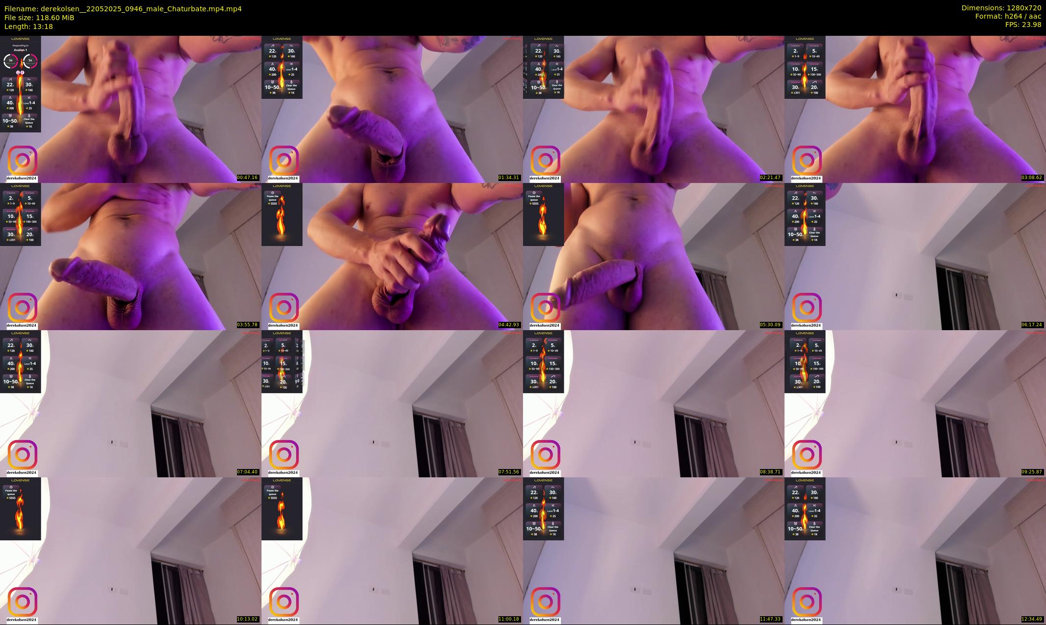derekolsen_ — 14 minute Chaturbate male cam show recording, 720p, May 22, 2025