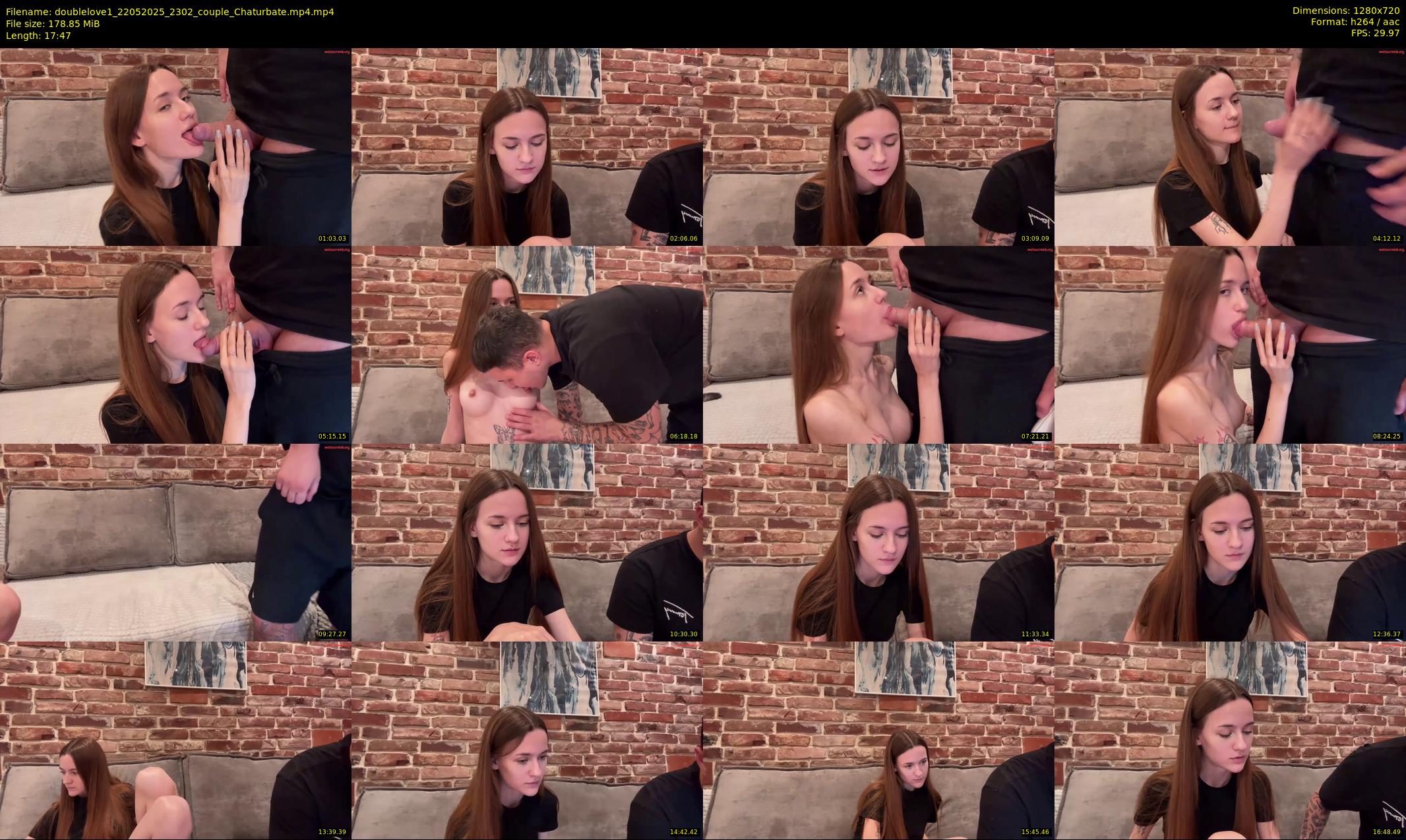 doublelove1 — 18 minute Chaturbate couple cam show recording, 720p, May 22, 2025