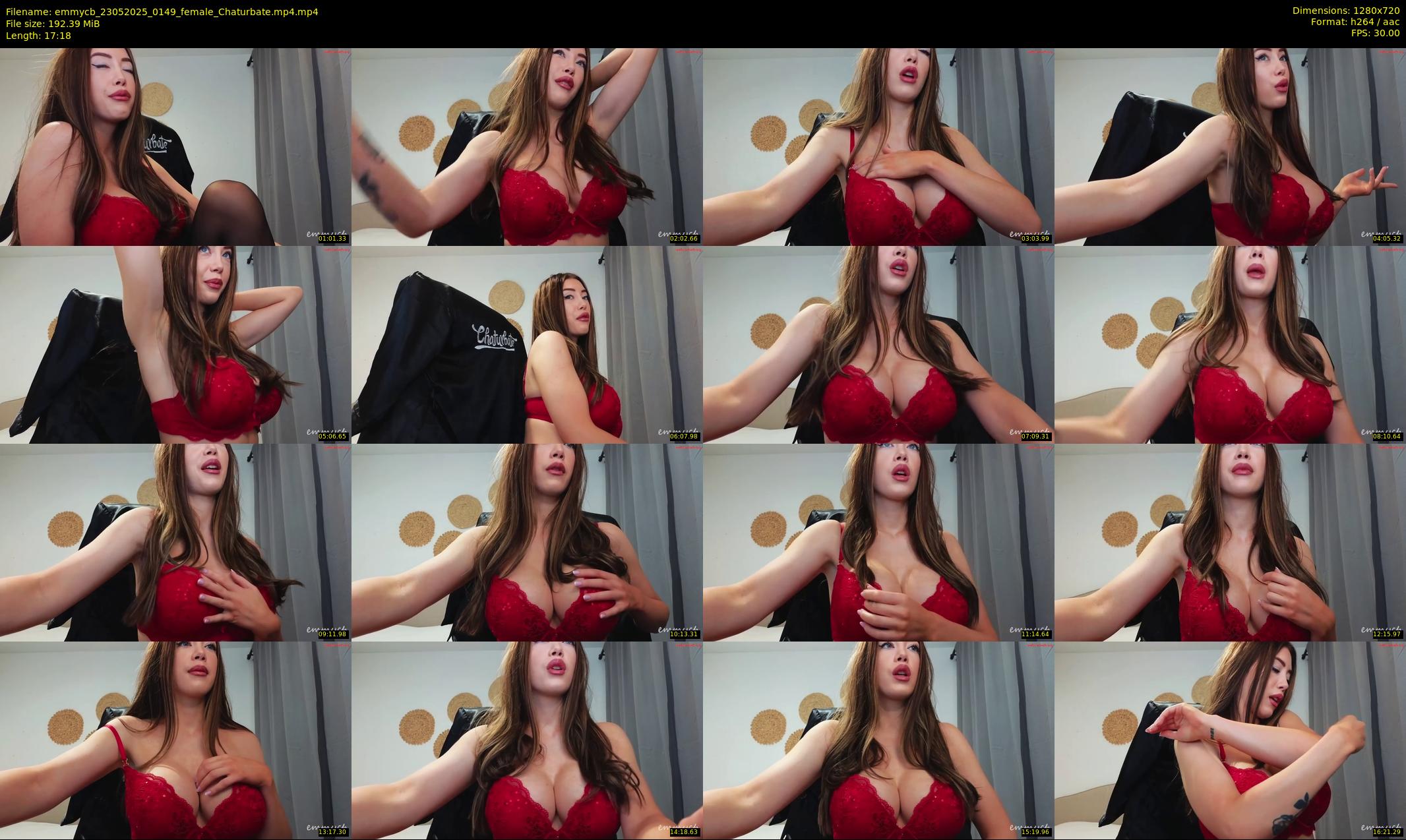 emmycb — 18 minute Chaturbate female cam show recording, 720p, May 23, 2025