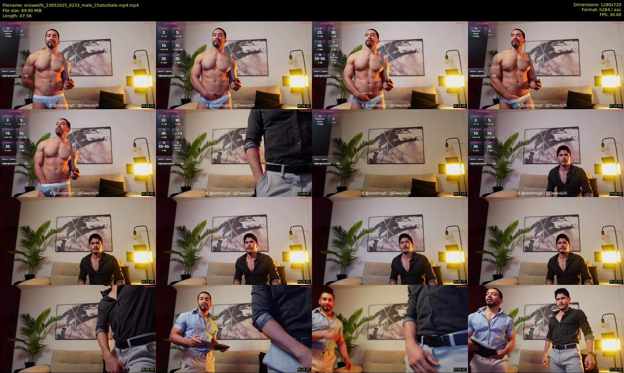 eroswolfs — 8 minute Chaturbate male cam show recording, 720p, May 23, 2025