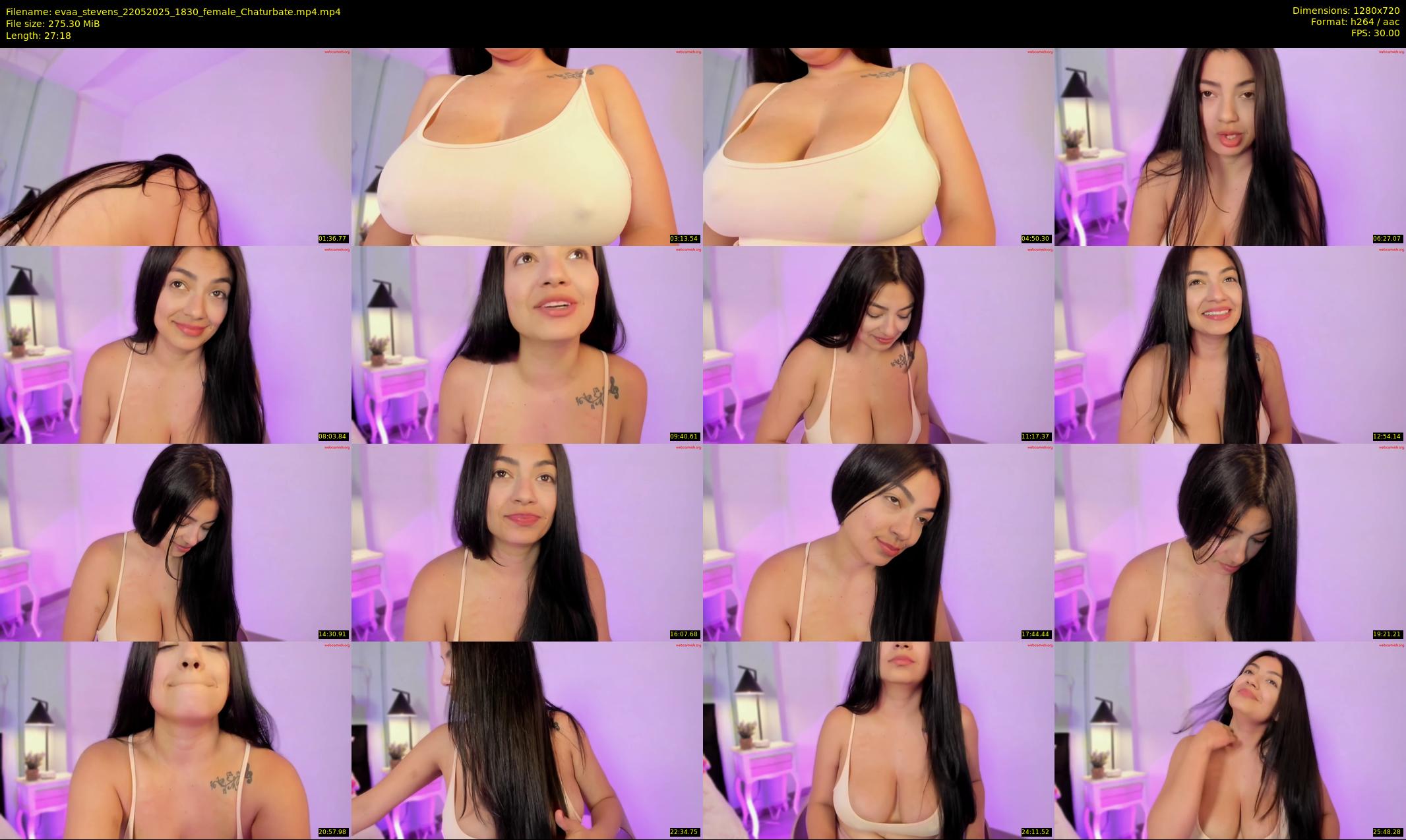 evaa_stevens — 28 minute Chaturbate female cam show recording, 720p, May 22, 2025