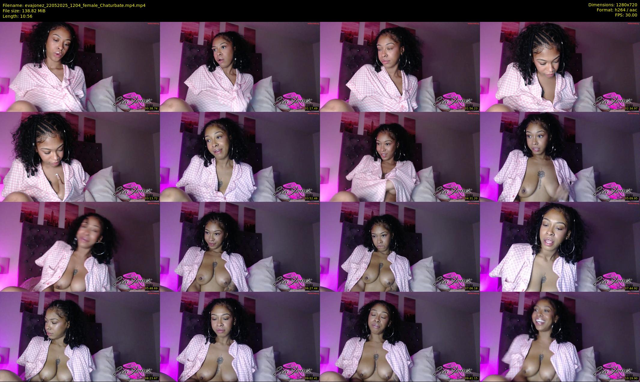 evajonez — 11 minute Chaturbate female cam show recording, 720p, May 22, 2025