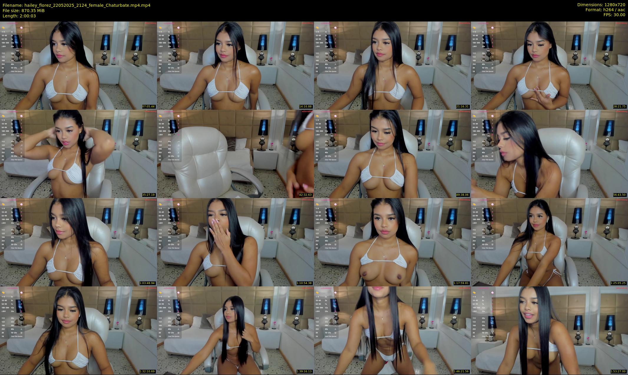 hailey_florez — 121 minute Chaturbate female cam show recording, 720p, May 22, 2025