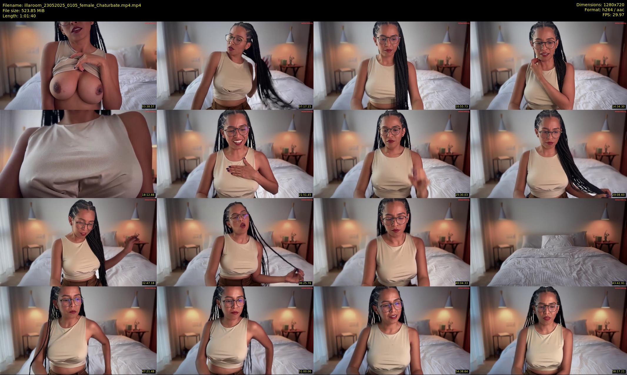 illaroom — 62 minute Chaturbate female cam show recording, 720p, May 23, 2025