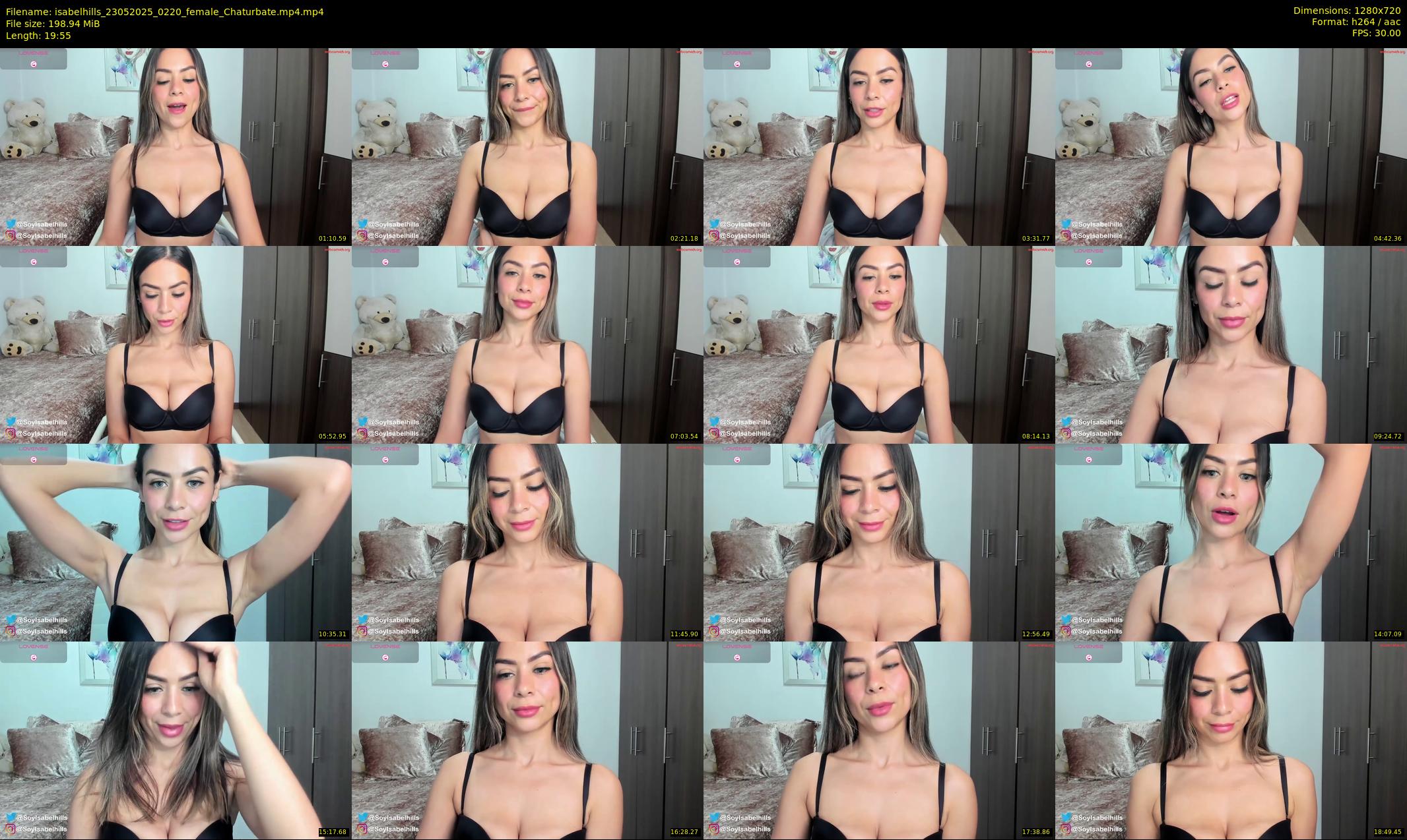 isabelhills — 20 minute Chaturbate female cam show recording, 720p, May 23, 2025