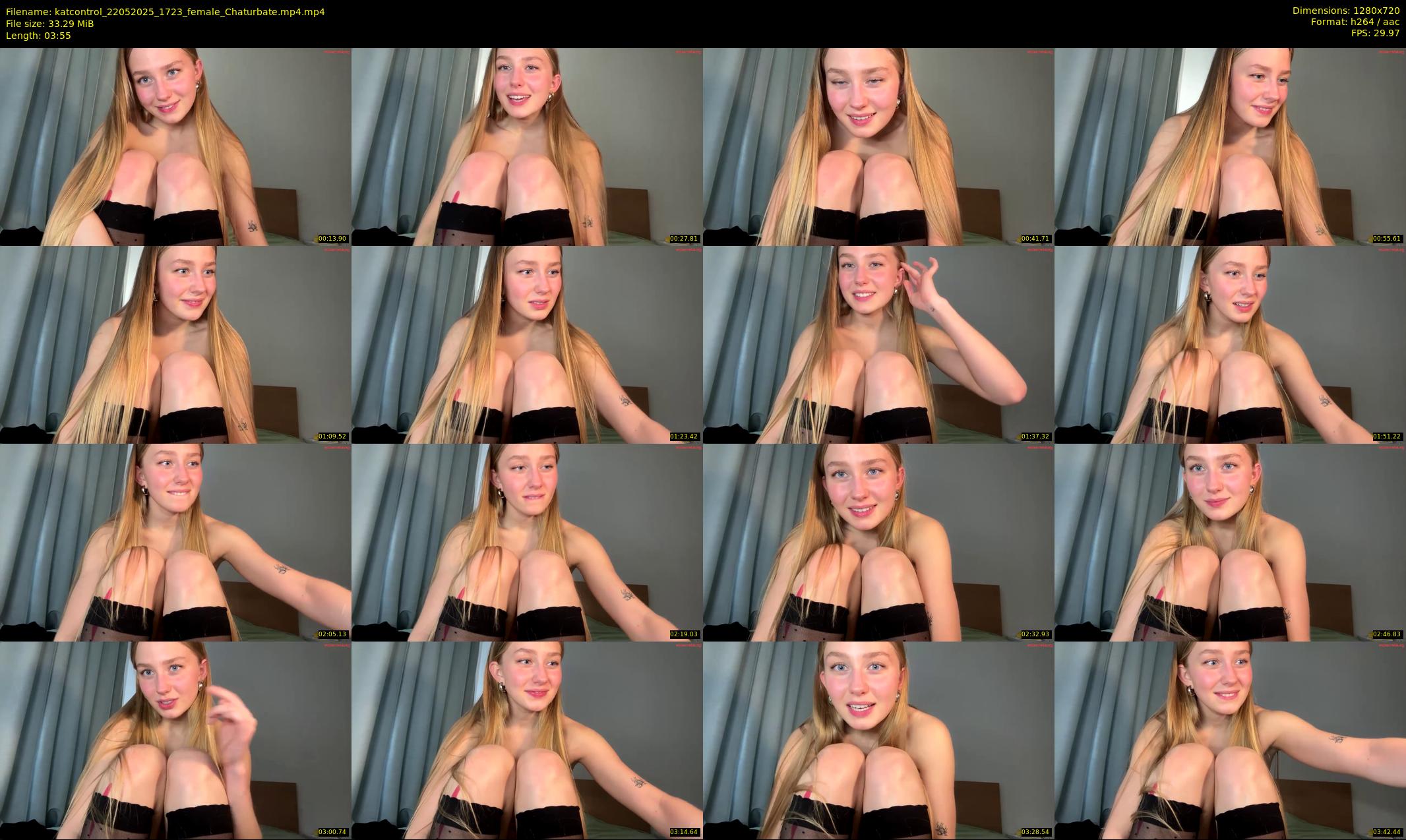 katcontrol — 4 minute Chaturbate female cam show recording, 720p, May 22, 2025