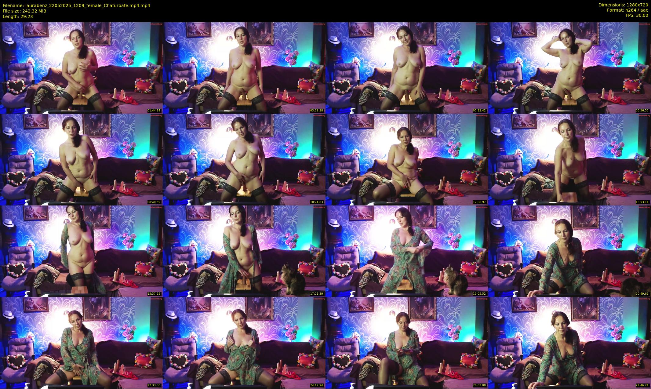 laurabenz — 30 minute Chaturbate female cam show recording, 720p, May 22, 2025