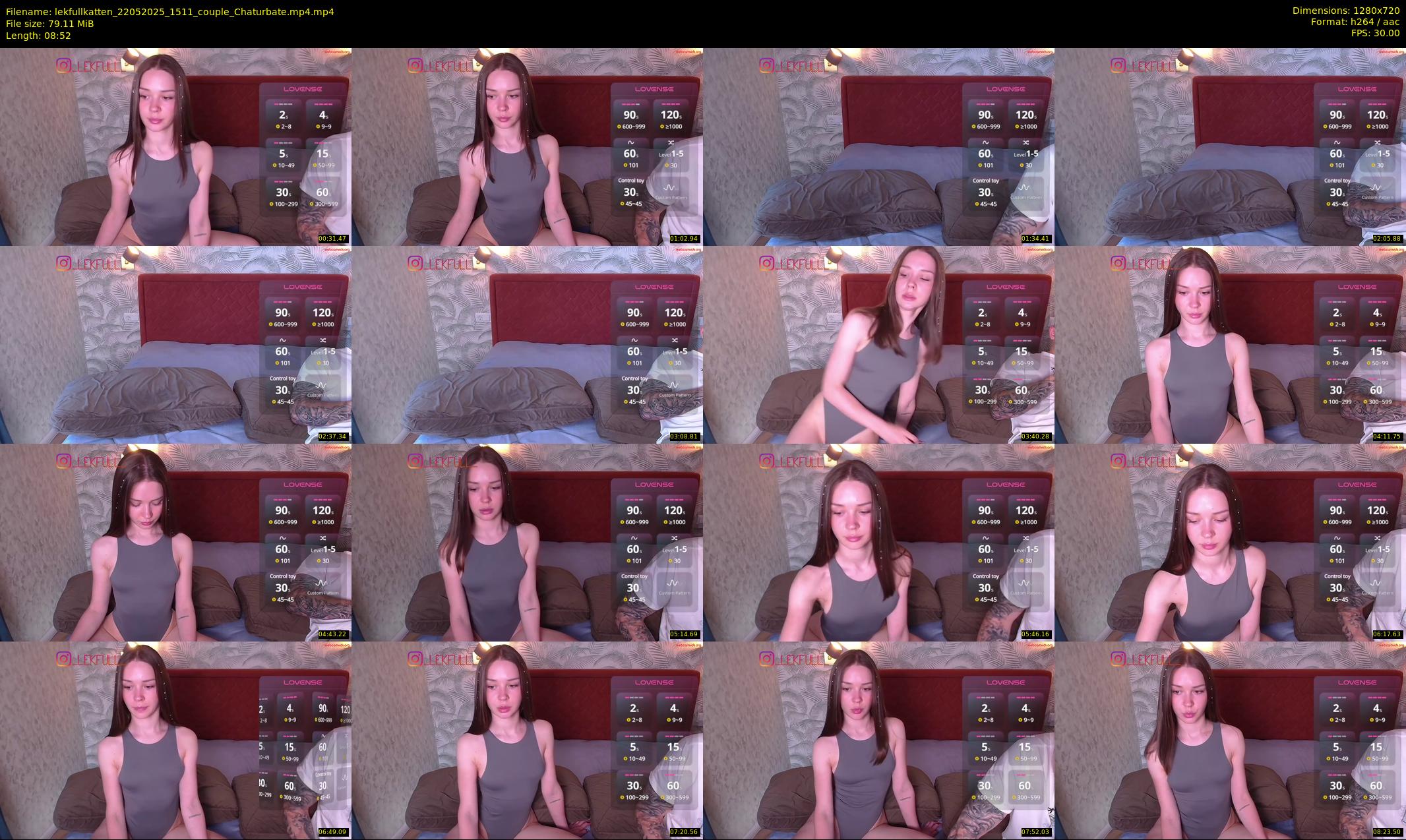 lekfullkatten — 9 minute Chaturbate couple cam show recording, 720p, May 22, 2025