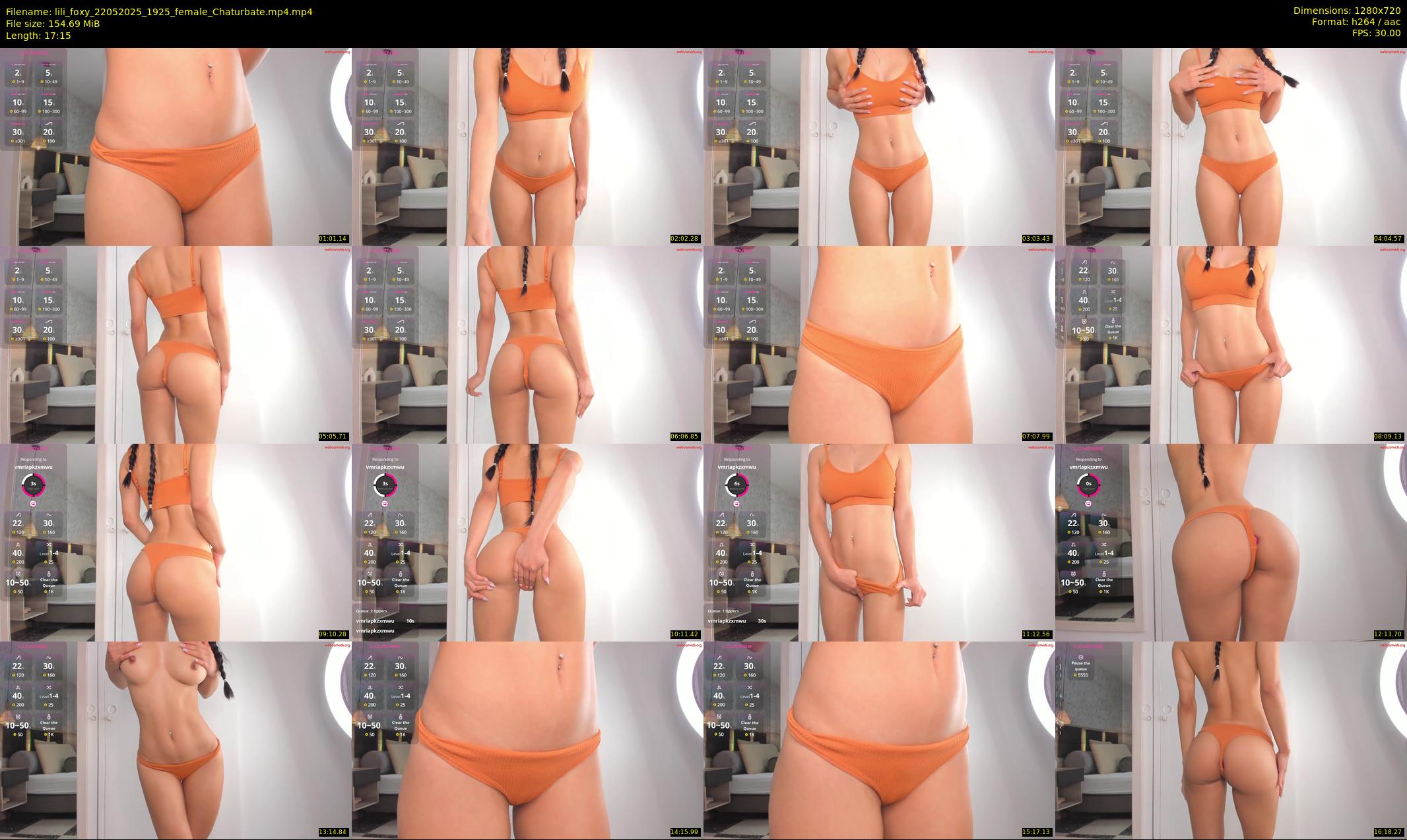 lili_foxy — 18 minute Chaturbate female cam show recording, 720p, May 22, 2025