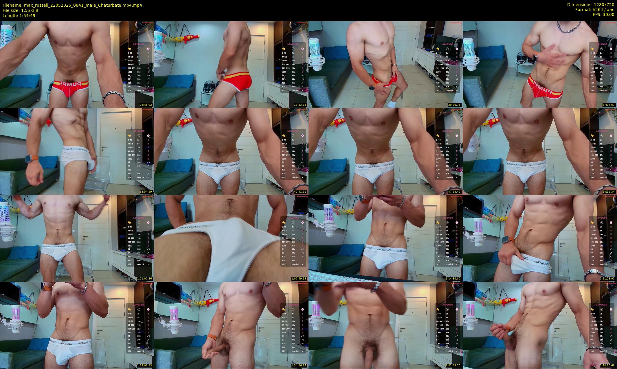 max_russell — 115 minute Chaturbate male cam show recording, 720p, May 22, 2025