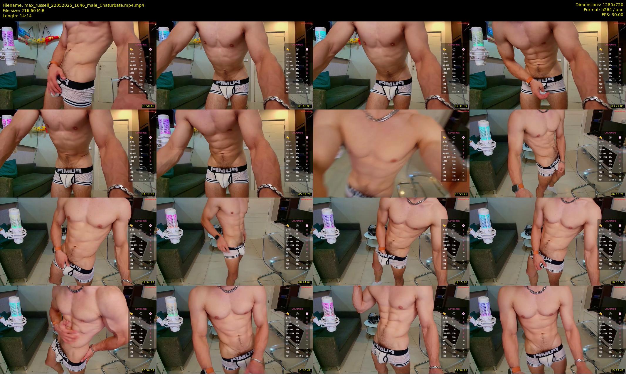 max_russell — 15 minute Chaturbate male cam show recording, 720p, May 22, 2025