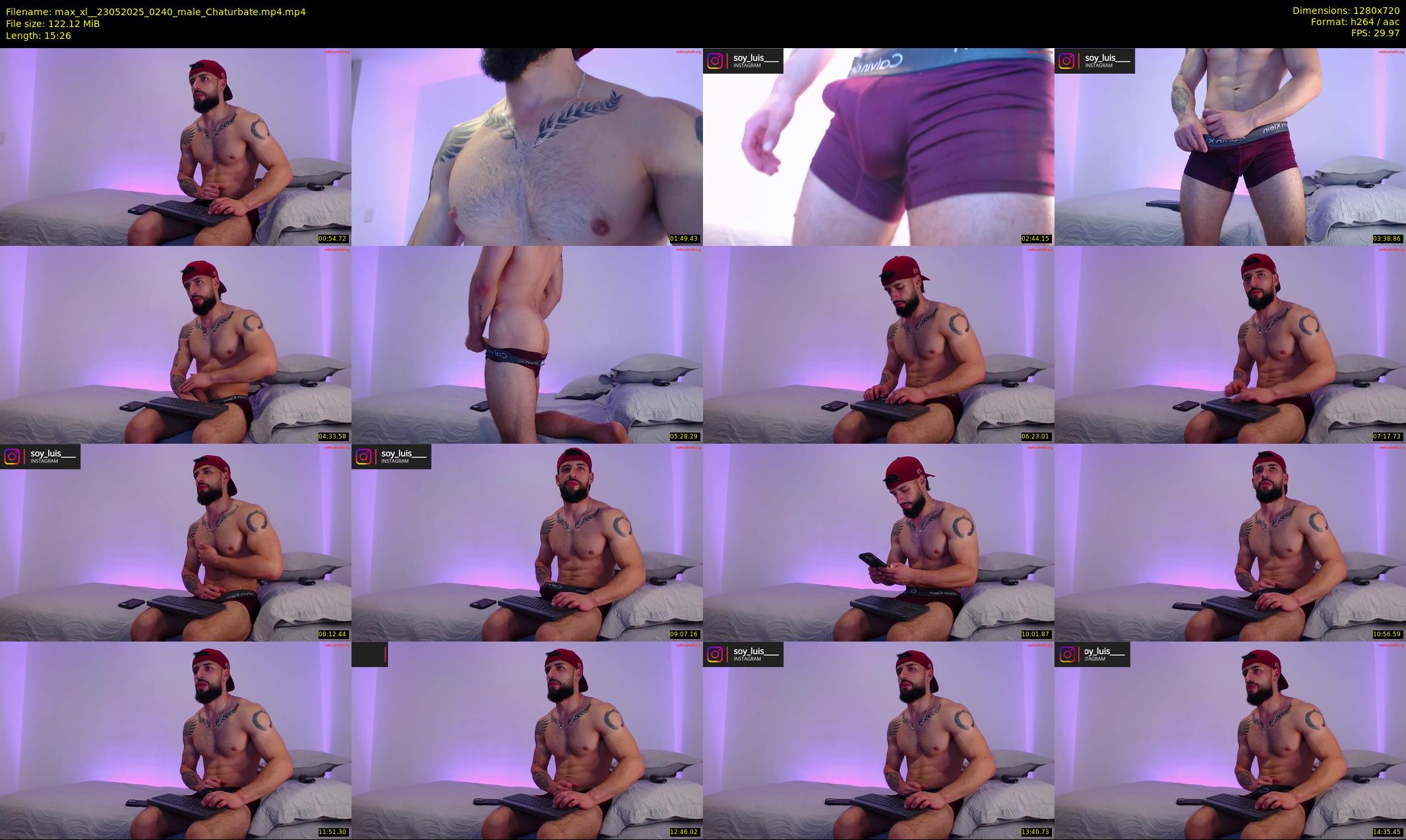 max_xl_ — 16 minute Chaturbate male cam show recording, 720p, May 23, 2025