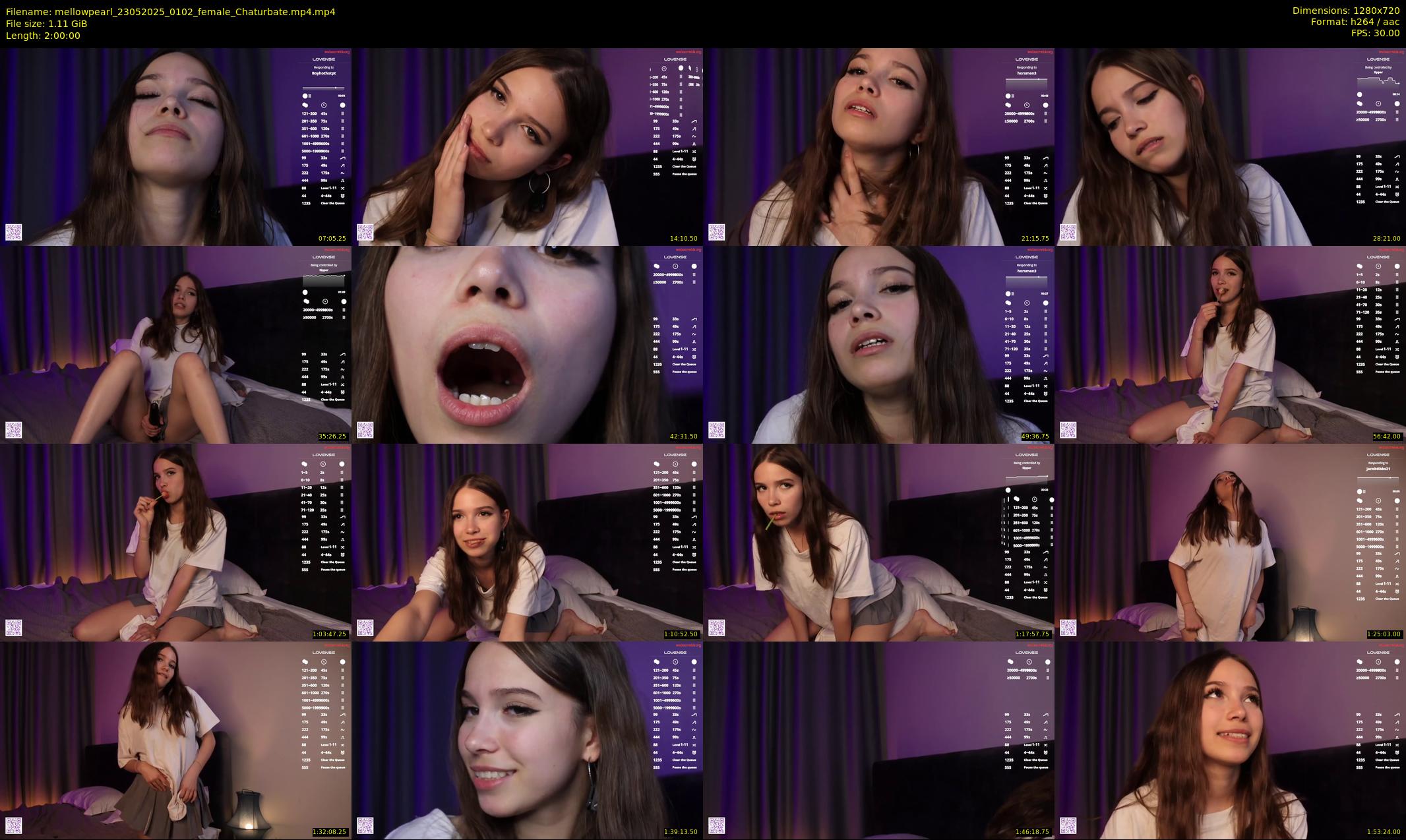 mellowpearl — 120 minute Chaturbate female cam show recording, 720p, May 23, 2025