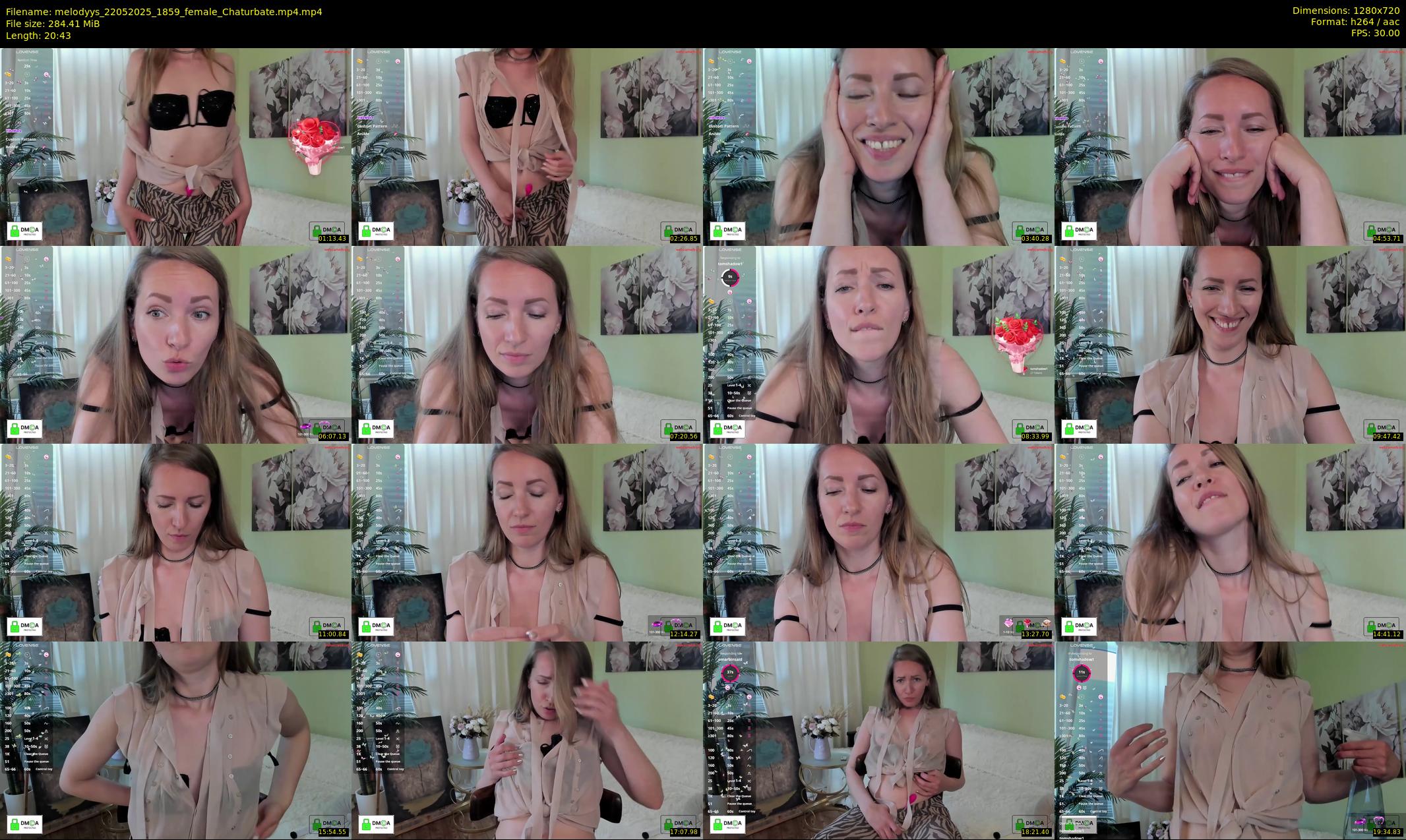 melodyys — 21 minute Chaturbate female cam show recording, 720p, May 22, 2025