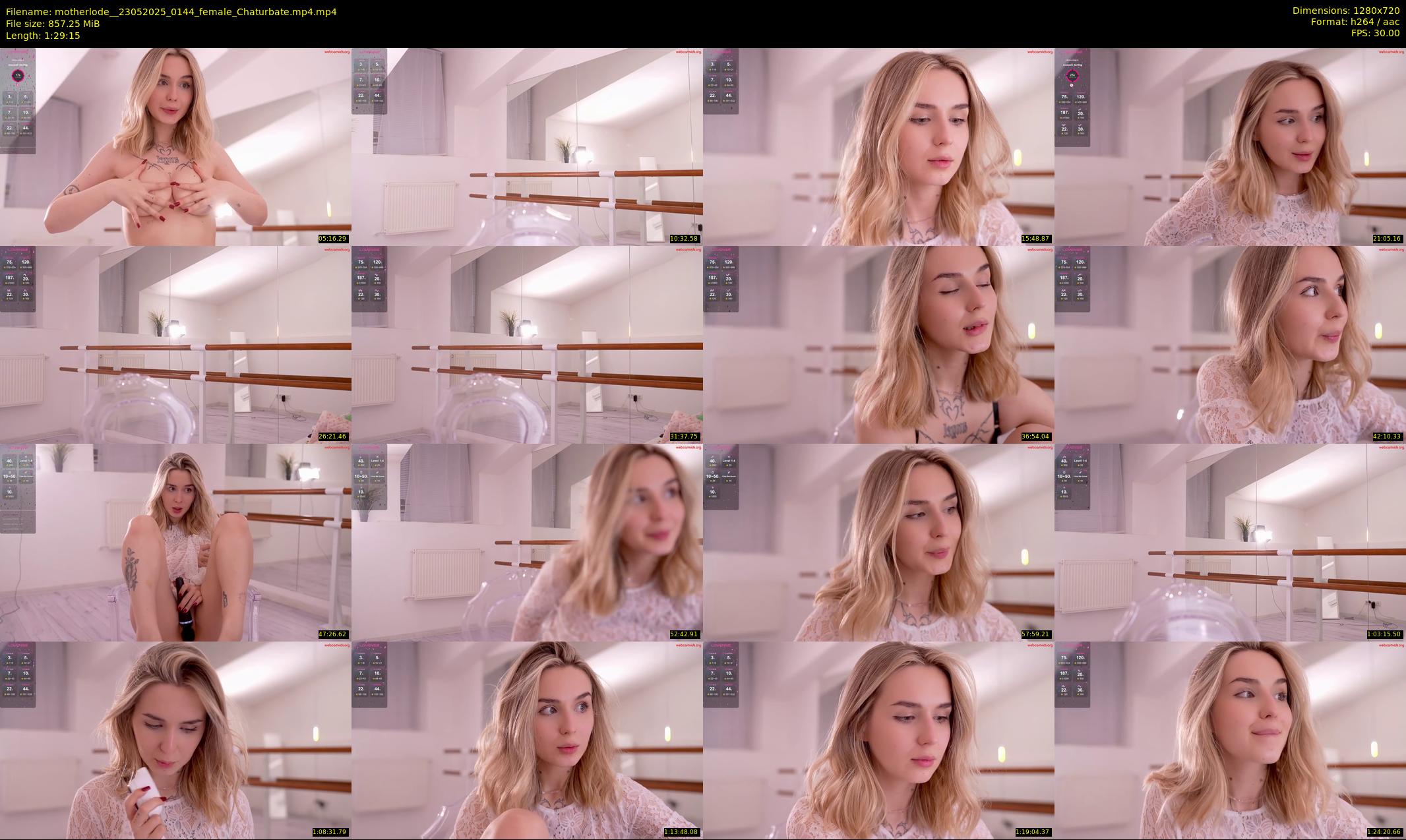 motherlode_ — 90 minute Chaturbate female cam show recording, 720p, May 23, 2025