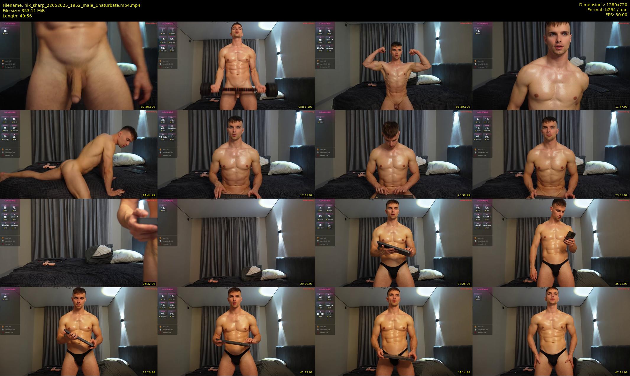 nik_sharp — 50 minute Chaturbate male cam show recording, 720p, May 22, 2025