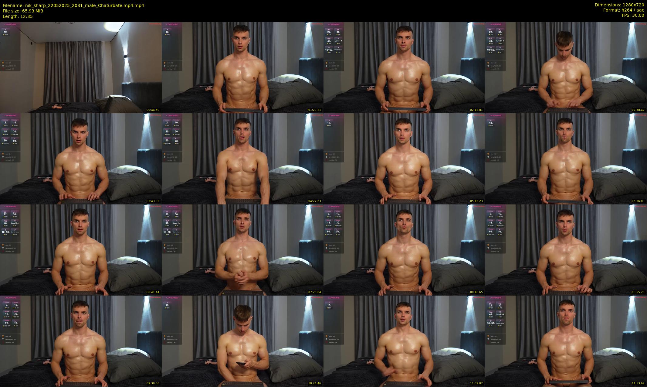 nik_sharp — 13 minute Chaturbate male cam show recording, 720p, May 22, 2025