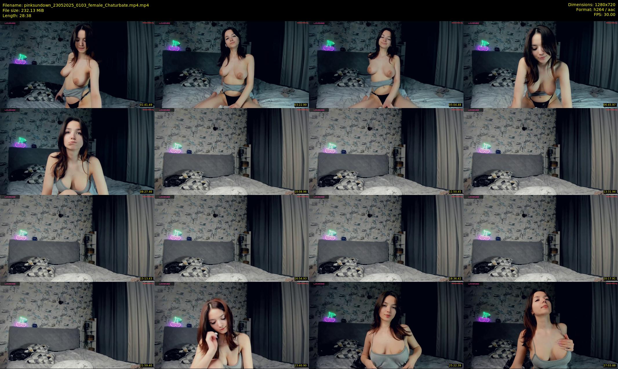 pinksundown — 29 minute Chaturbate female cam show recording, 720p, May 23, 2025