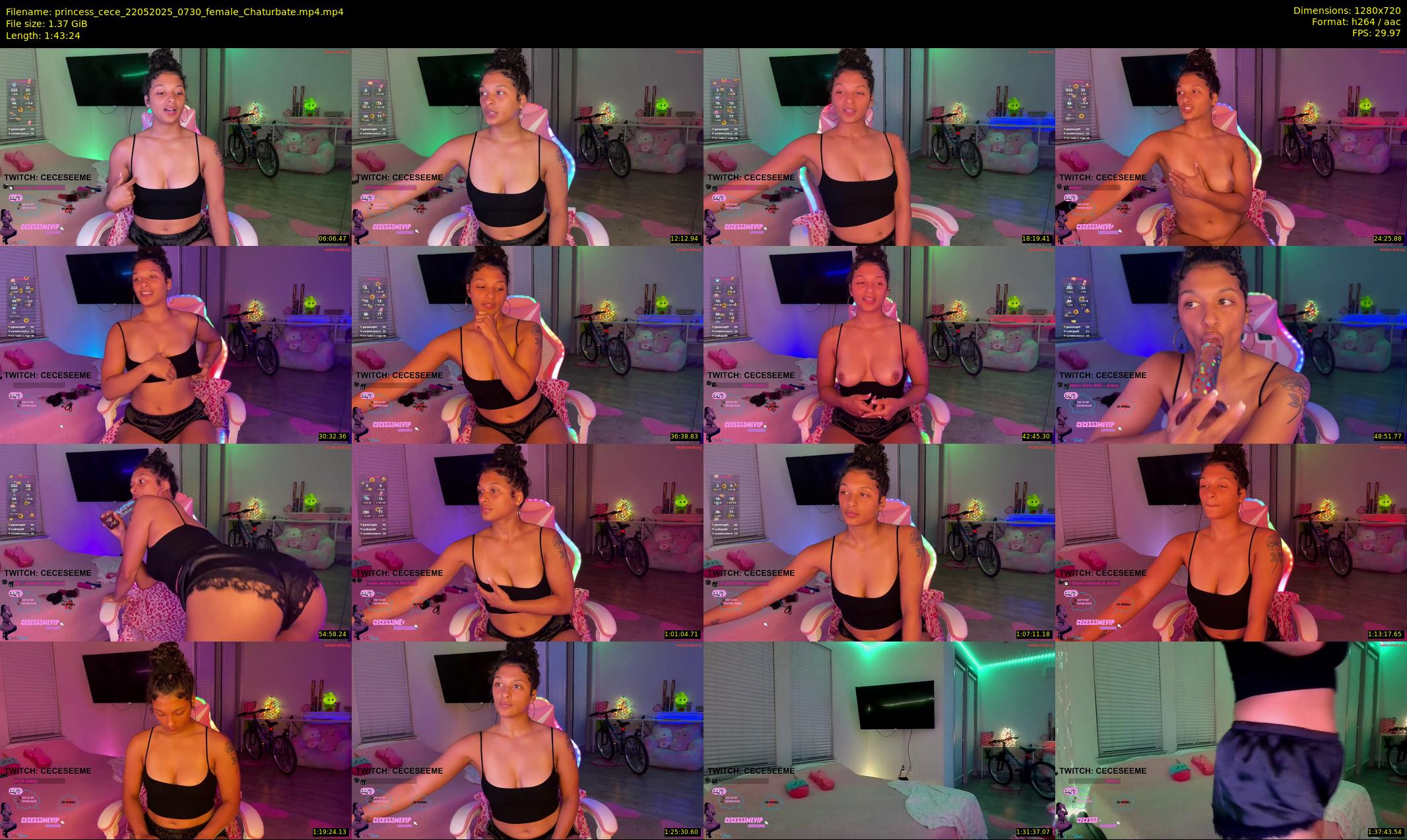 princess_cece — 104 minute Chaturbate female cam show recording, 720p, May 22, 2025