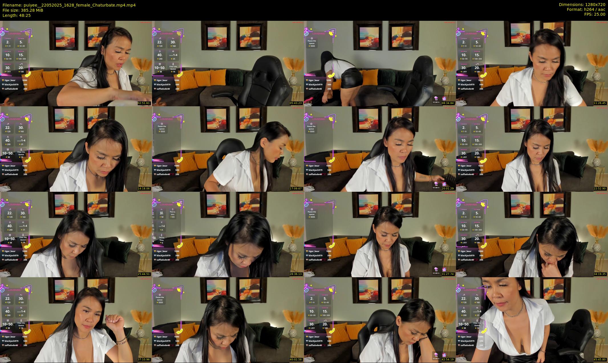 puiyee_ — 49 minute Chaturbate female cam show recording, 720p, May 22, 2025