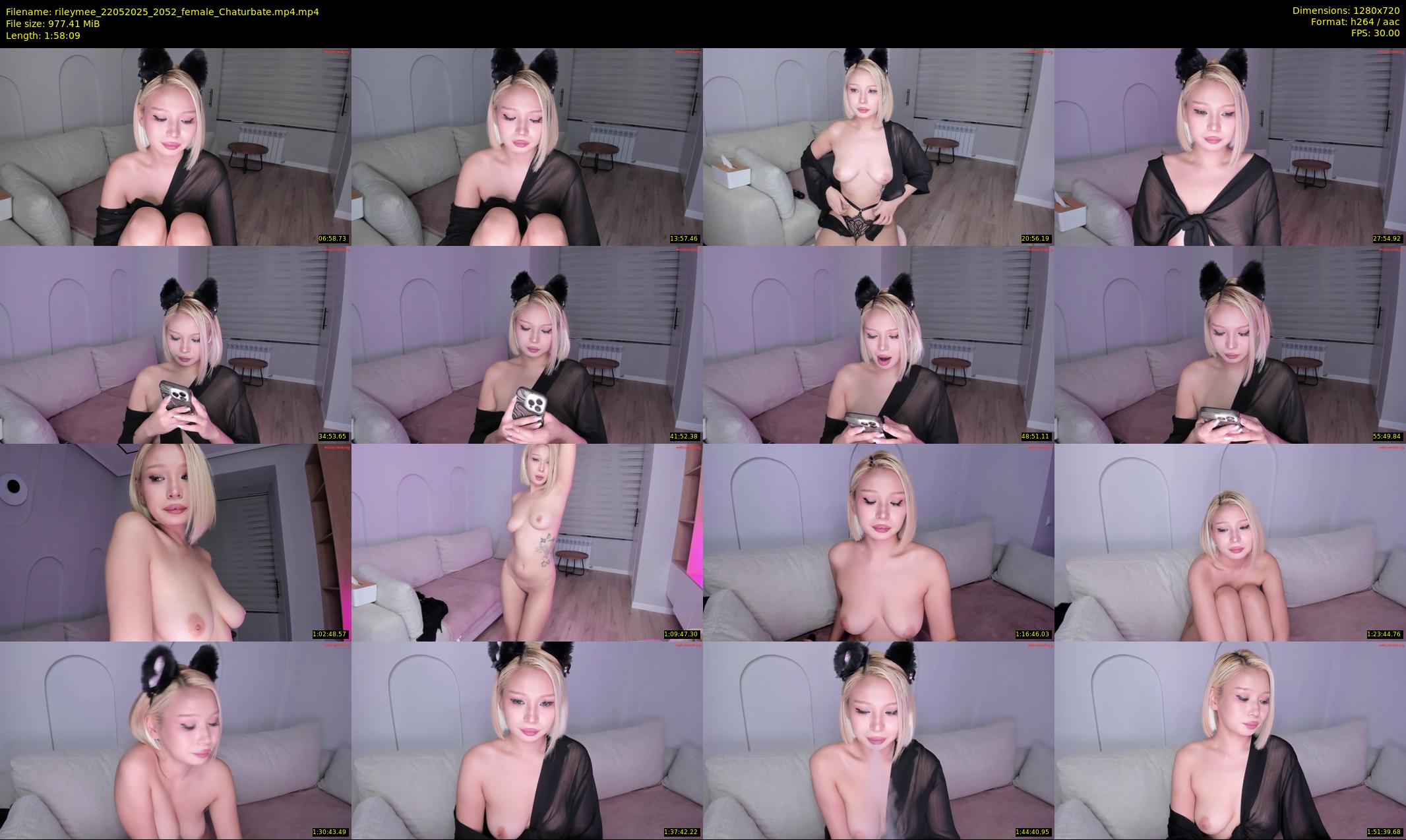 rileymee — 119 minute Chaturbate female cam show recording, 720p, May 22, 2025