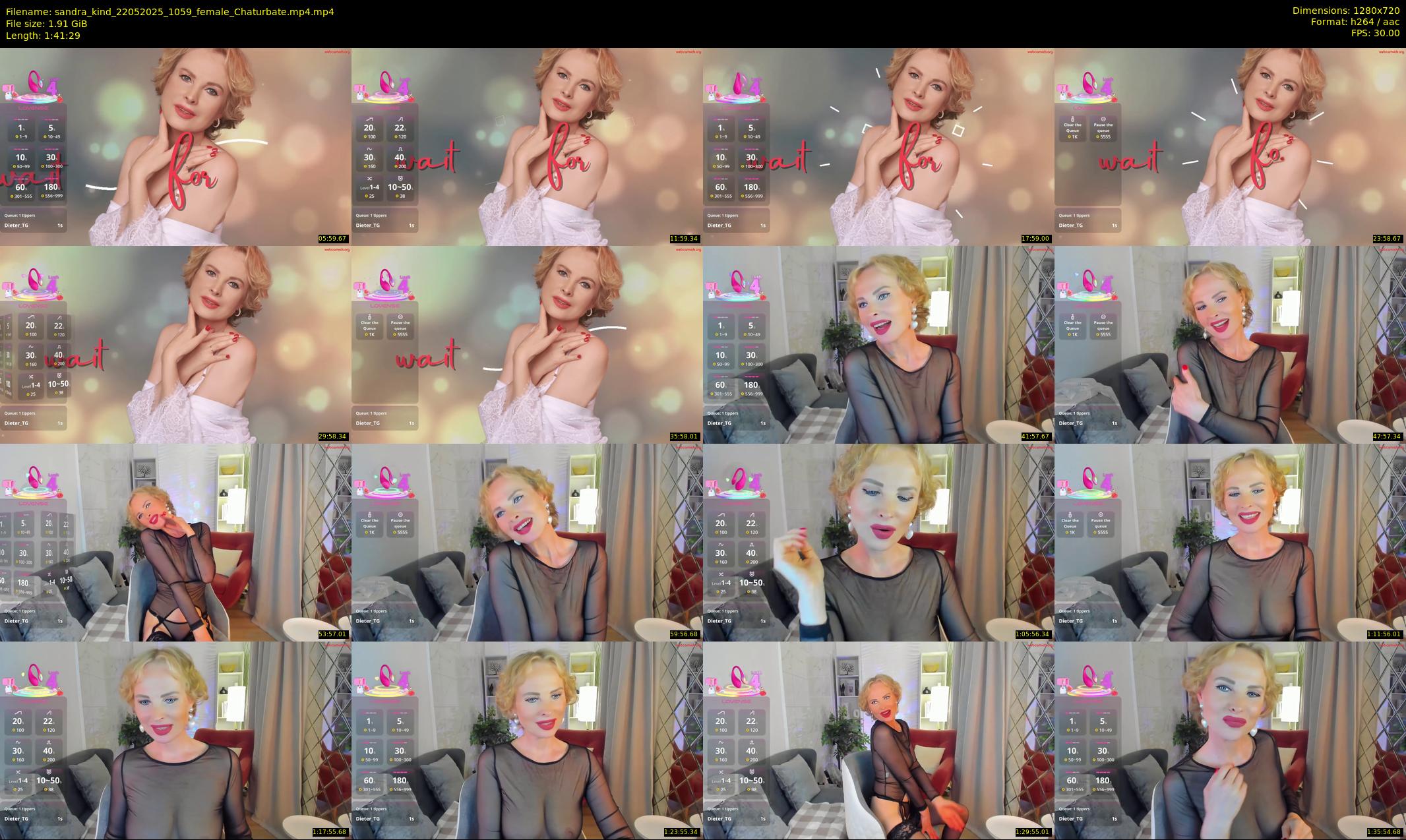 sandra_kind — 102 minute Chaturbate female cam show recording, 720p, May 22, 2025