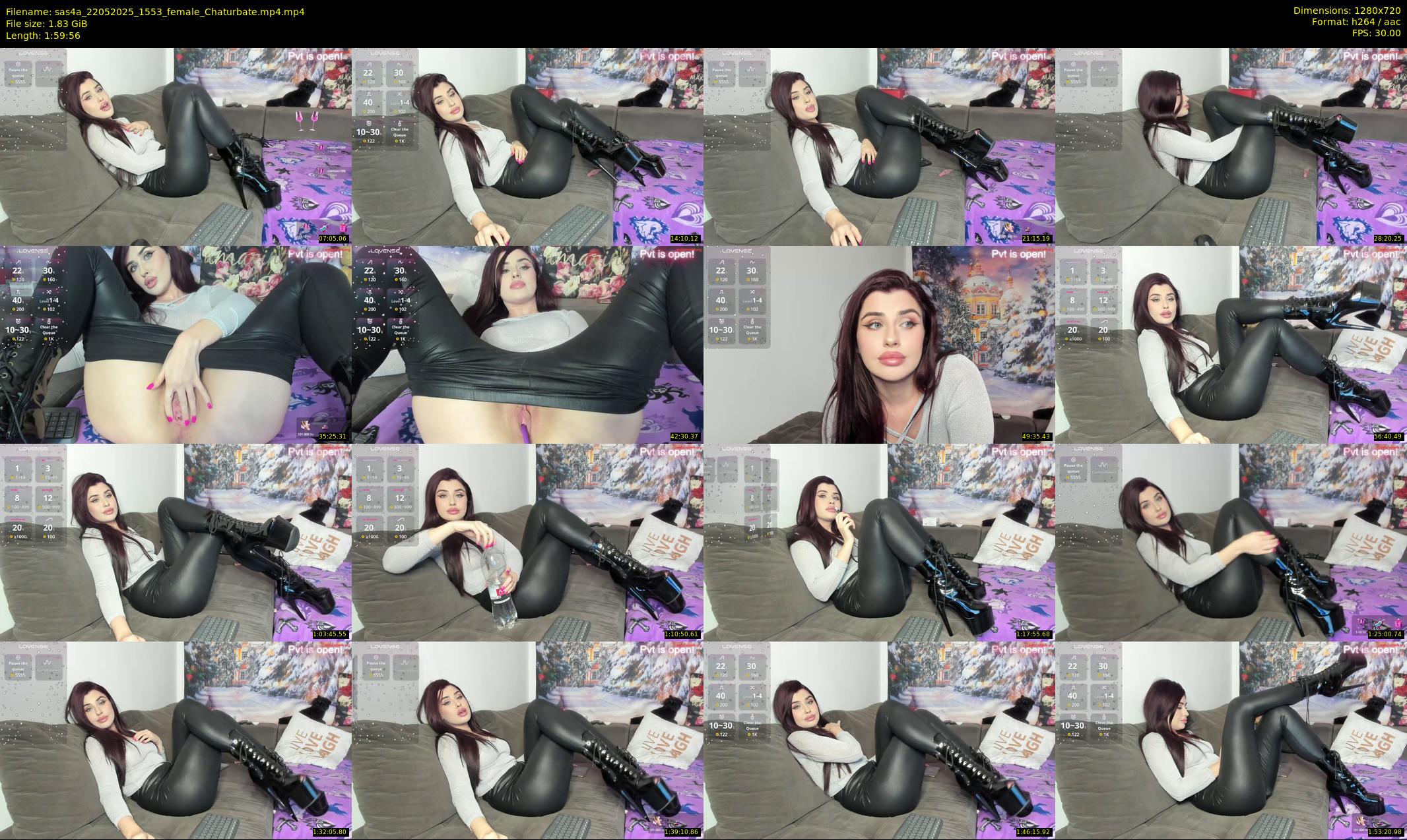 sas4a — 120 minute Chaturbate female cam show recording, 720p, May 22, 2025