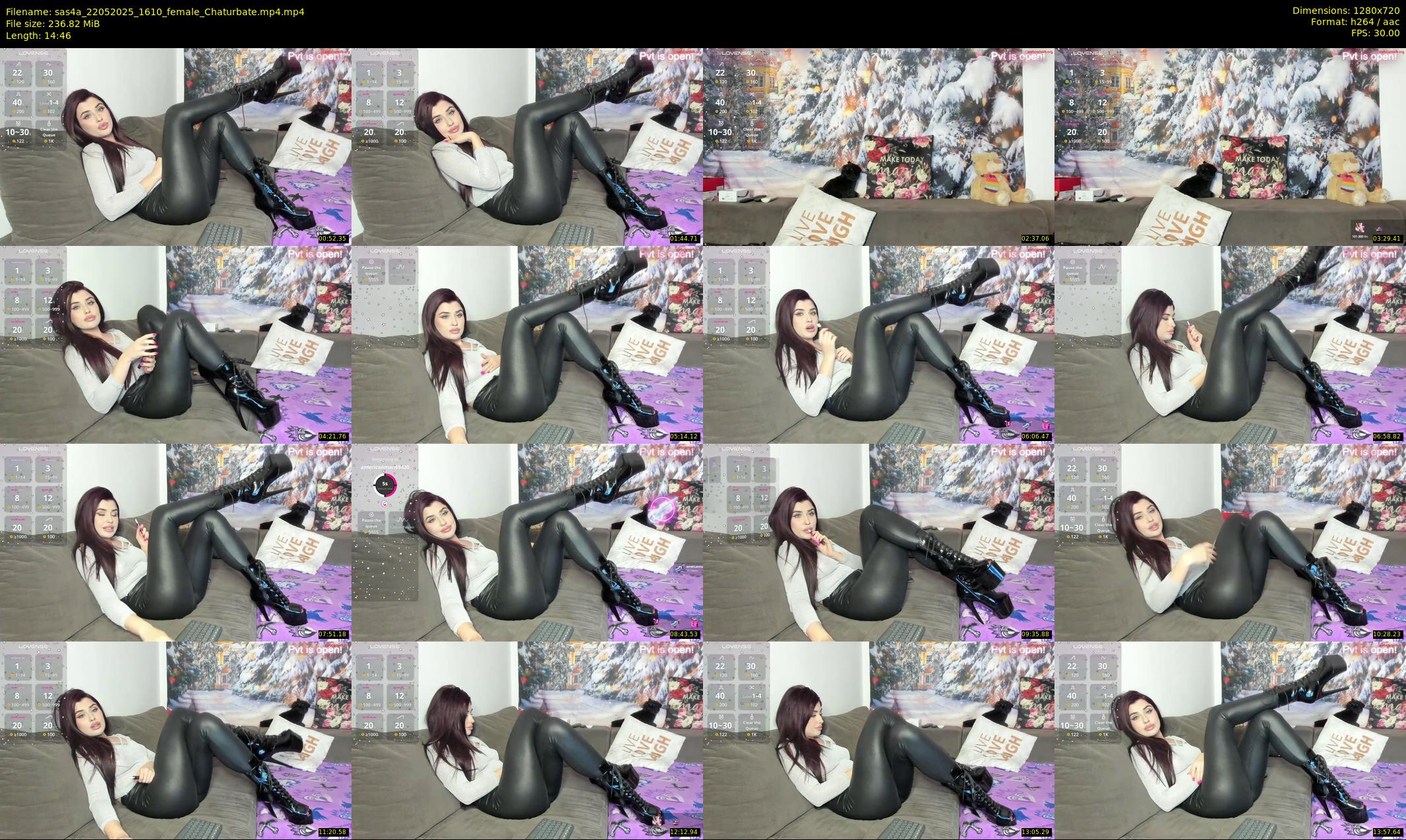 sas4a — 15 minute Chaturbate female cam show recording, 720p, May 22, 2025