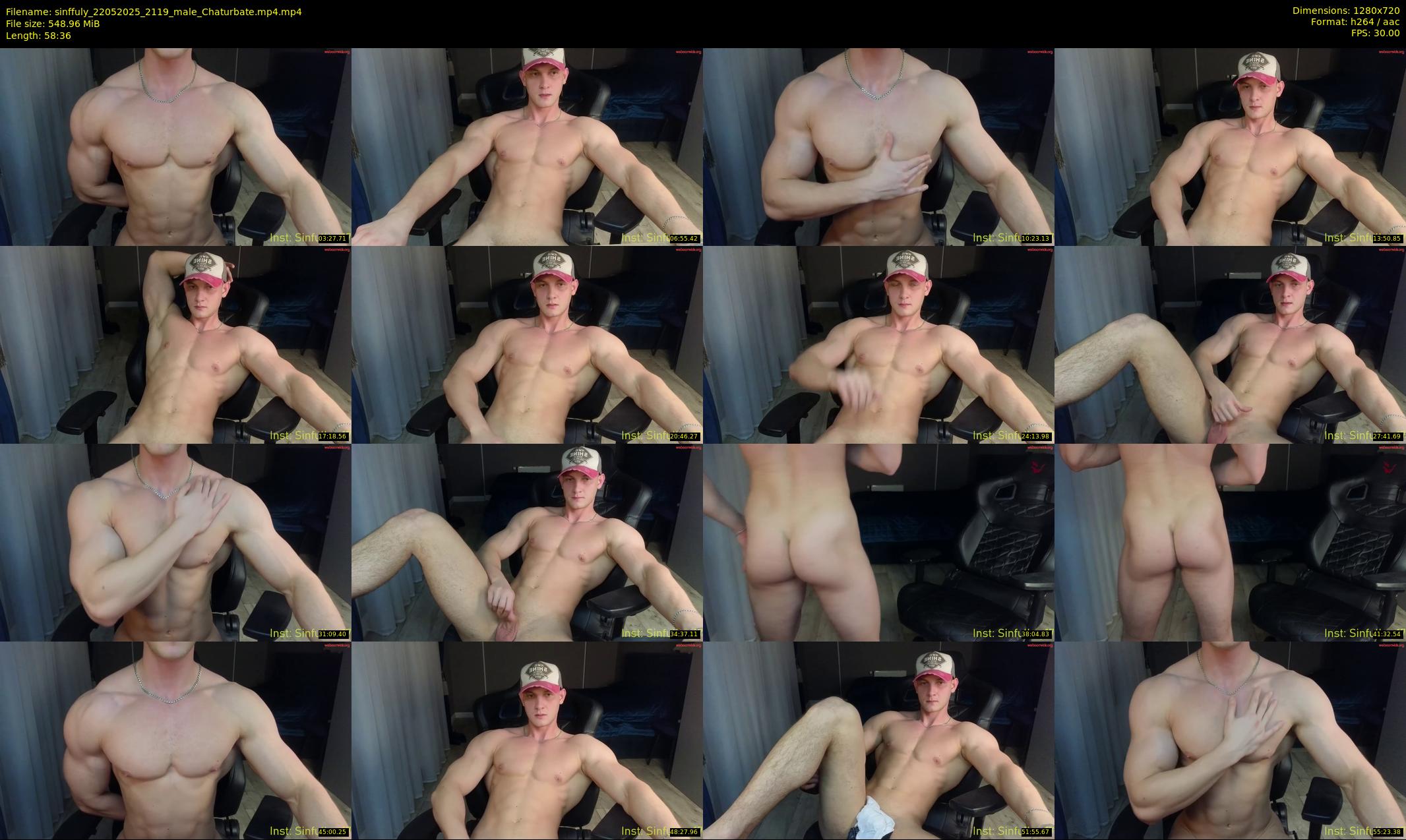 sinffuly — 59 minute Chaturbate male cam show recording, 720p, May 22, 2025