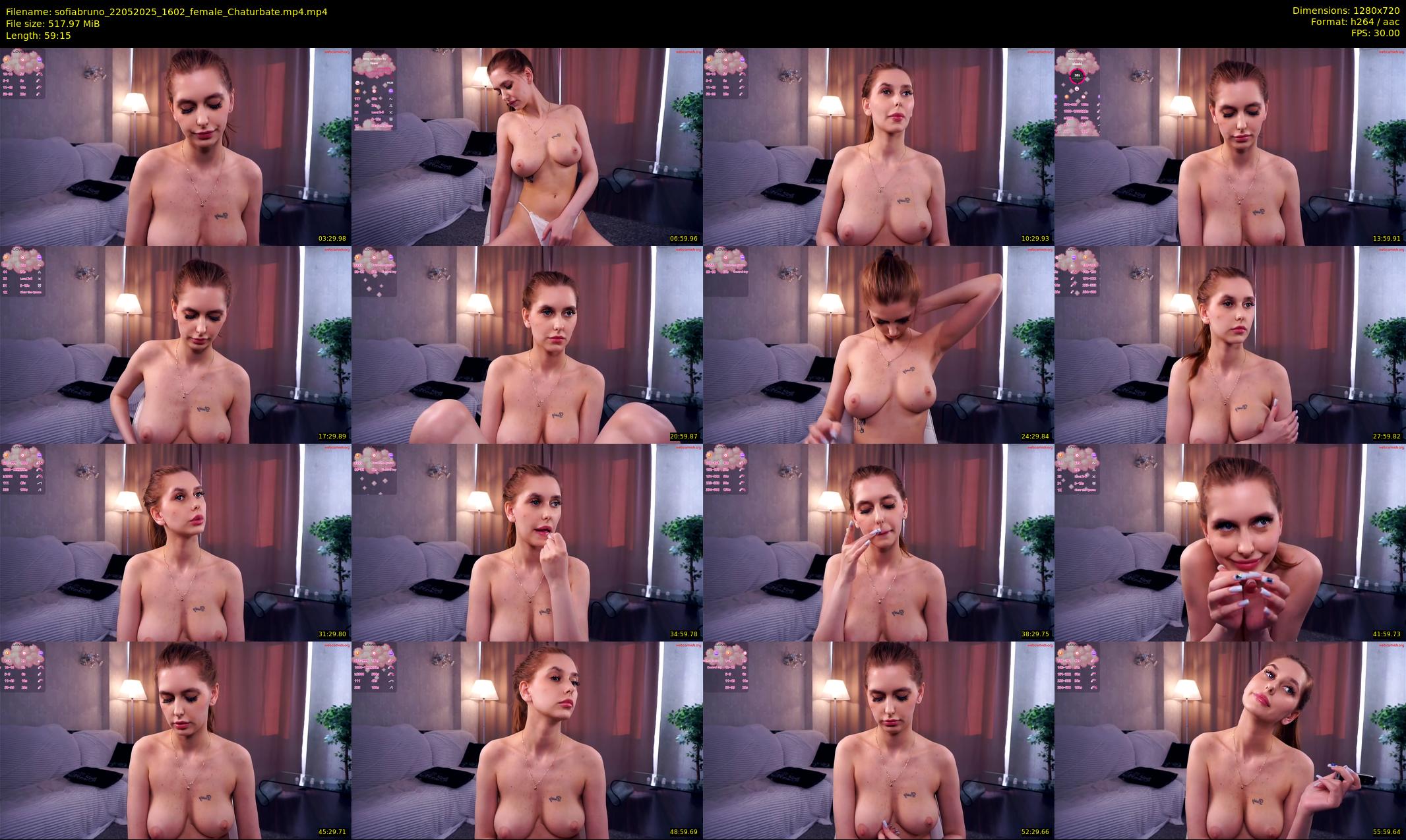 sofiabruno — 60 minute Chaturbate female cam show recording, 720p, May 22, 2025