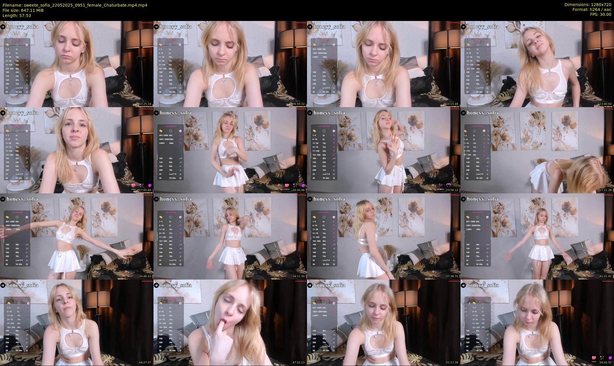 sweete_sofia — 58 minute Chaturbate female cam show recording, 720p, May 22, 2025