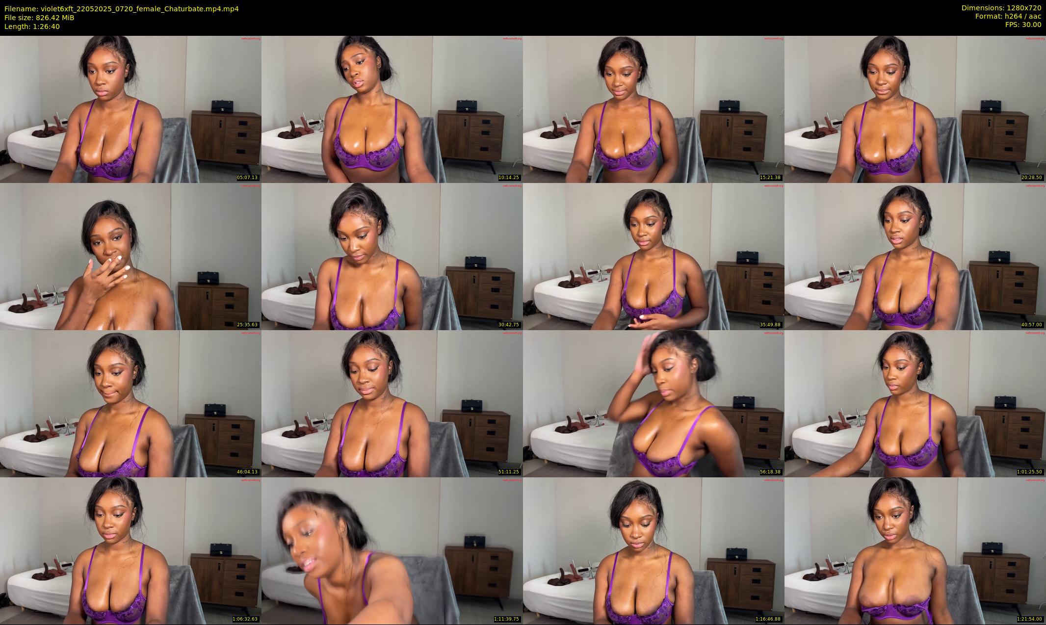 violet6xft — 87 minute Chaturbate female cam show recording, 720p, May 22, 2025