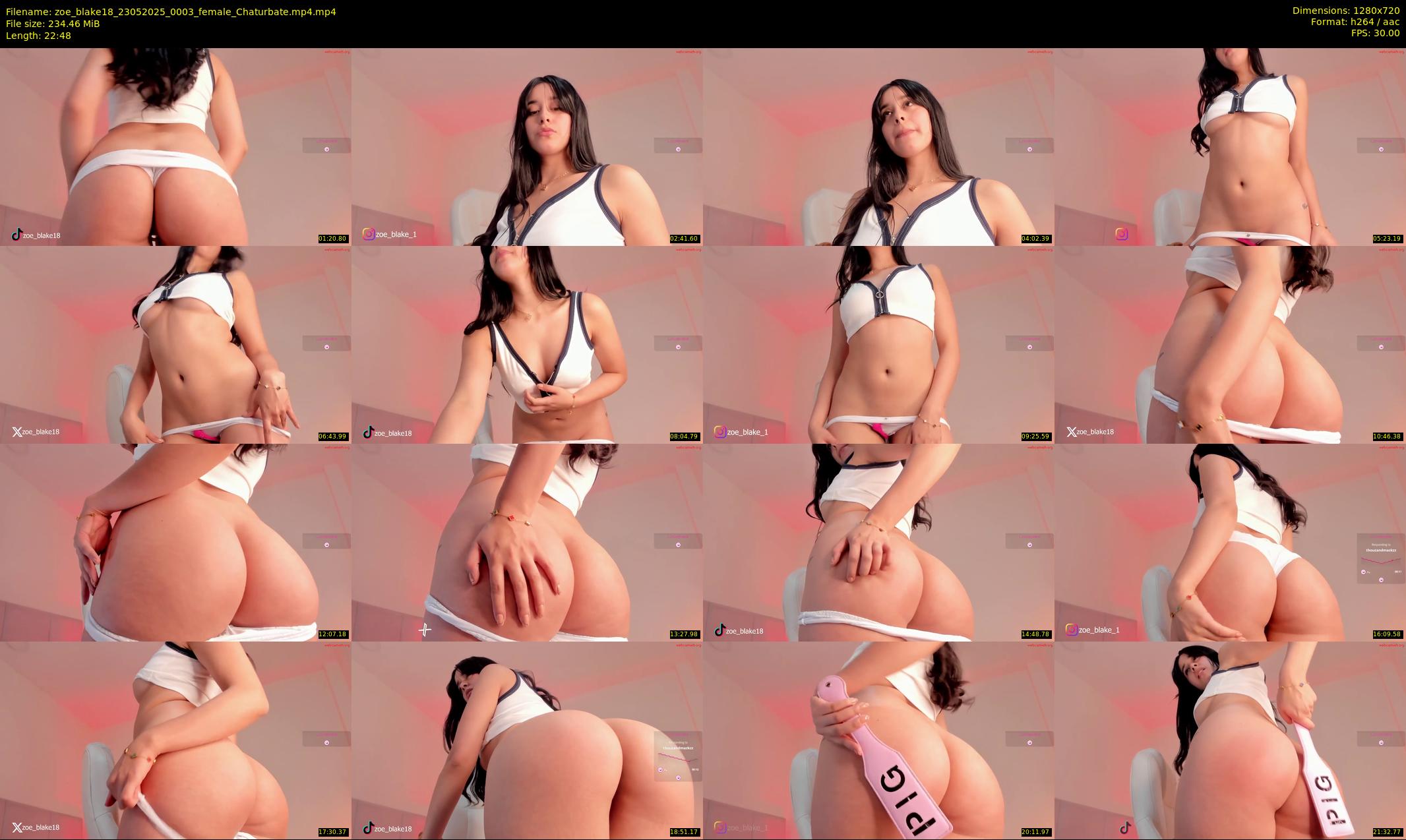 zoe_blake18 — 23 minute Chaturbate female cam show recording, 720p, May 23, 2025