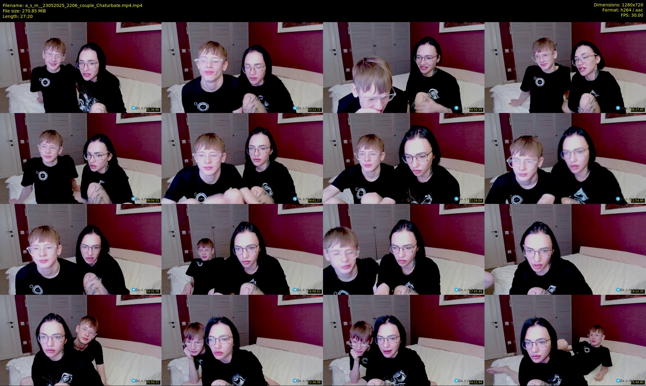 a_s_m_ — 28 minute Chaturbate couple cam show recording, 720p, May 23, 2025