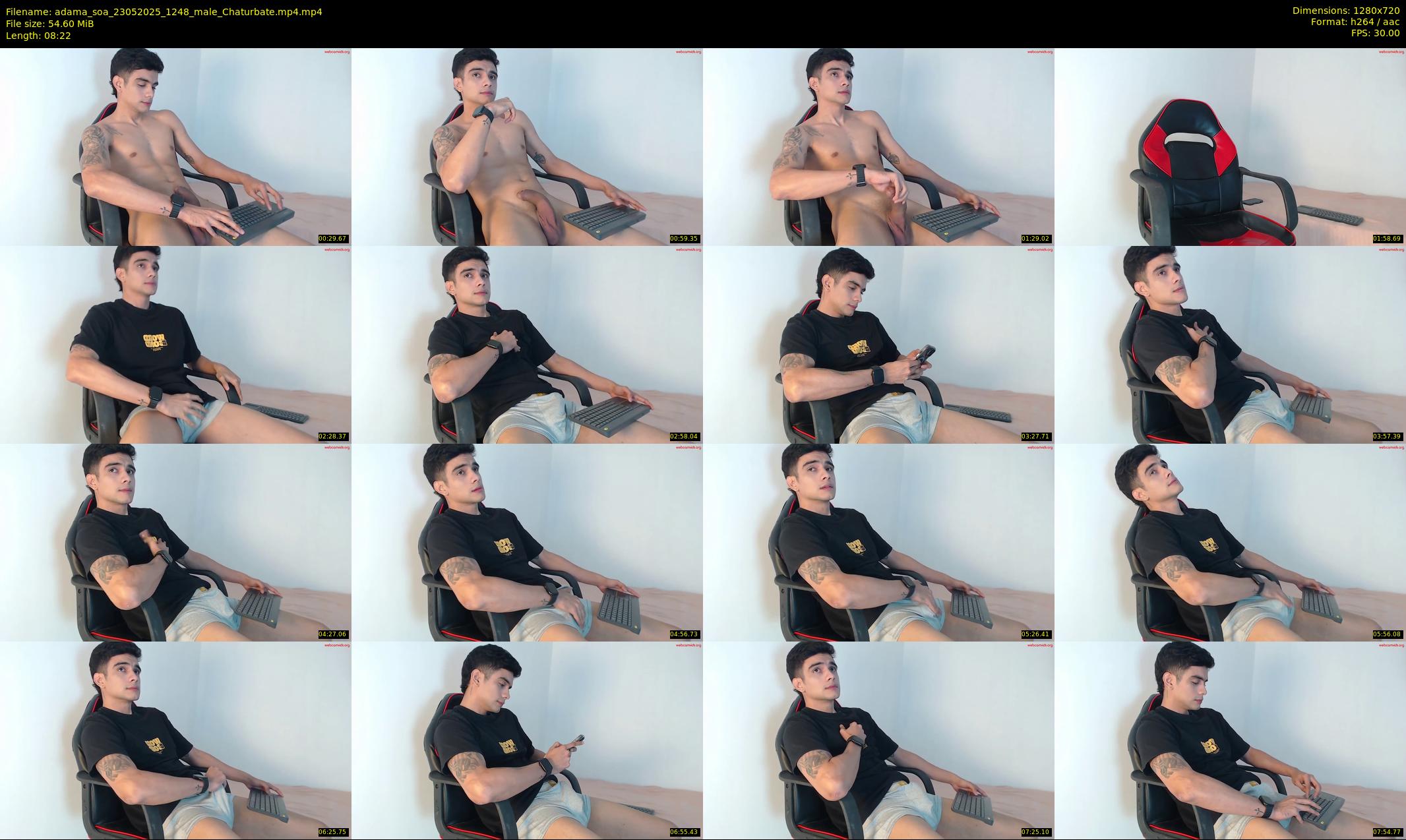 adama_soa — 9 minute Chaturbate male cam show recording, 720p, May 23, 2025