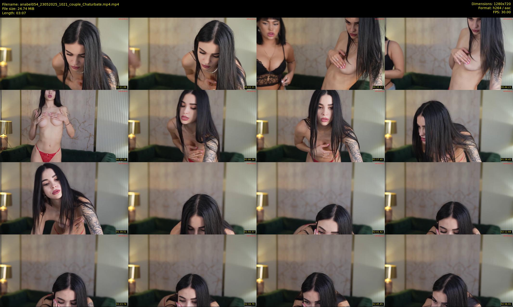 anabel054 — 4 minute Chaturbate female cam show recording, 720p, May 23, 2025