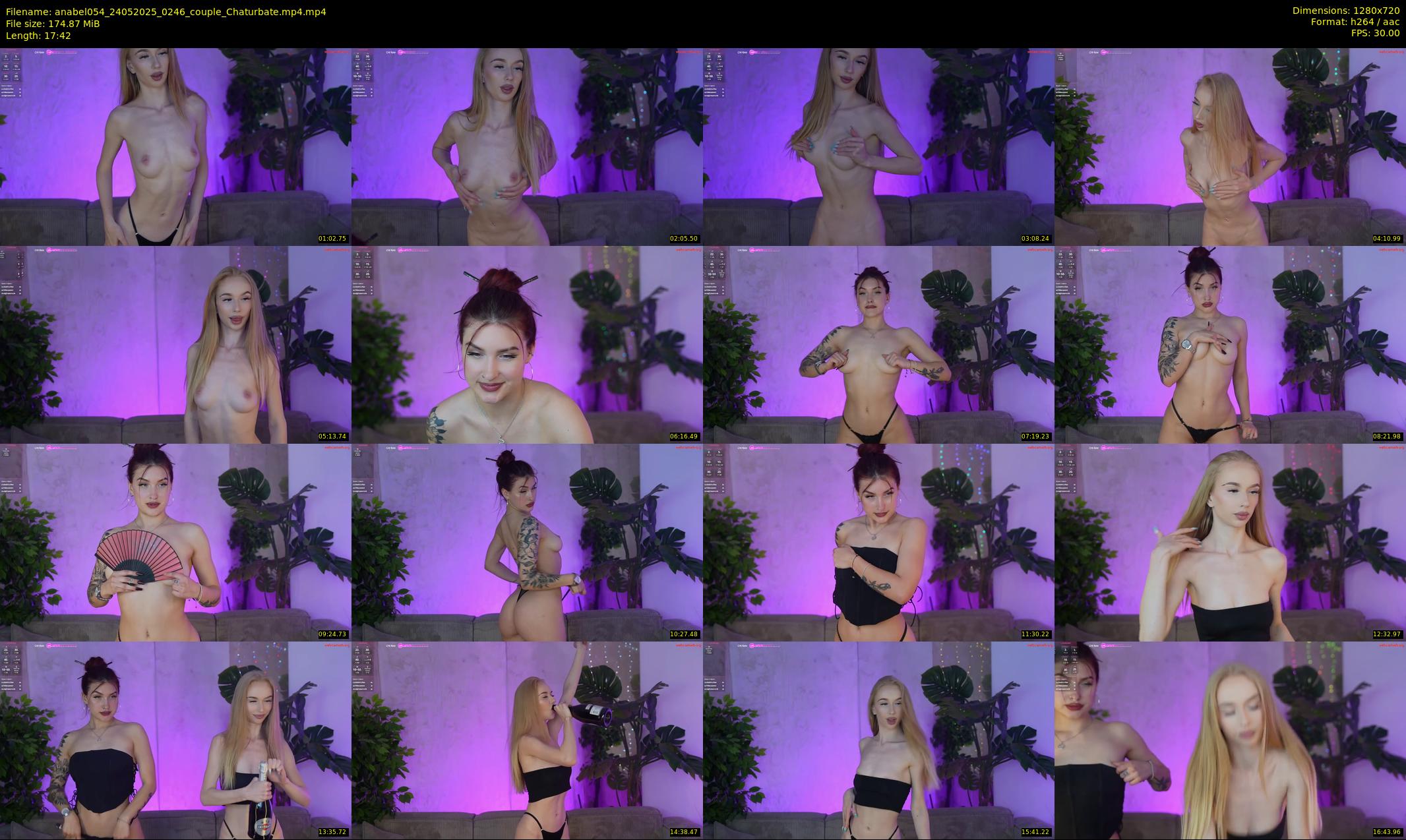 anabel054 — 18 minute Chaturbate female cam show recording, 720p, May 24, 2025