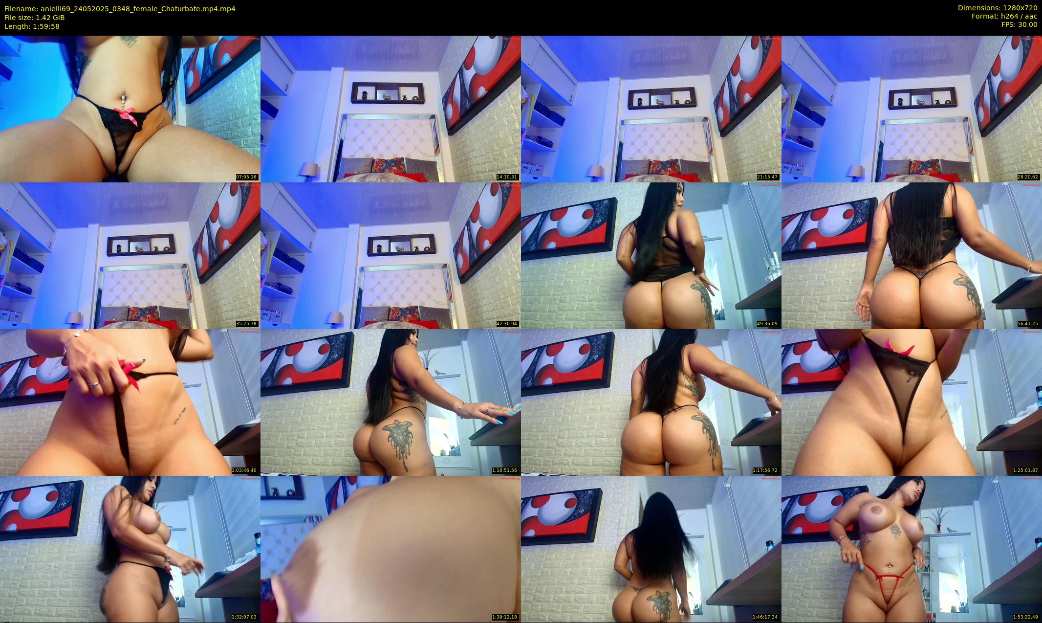 anielli69 — 120 minute Chaturbate female cam show recording, 720p, May 24, 2025