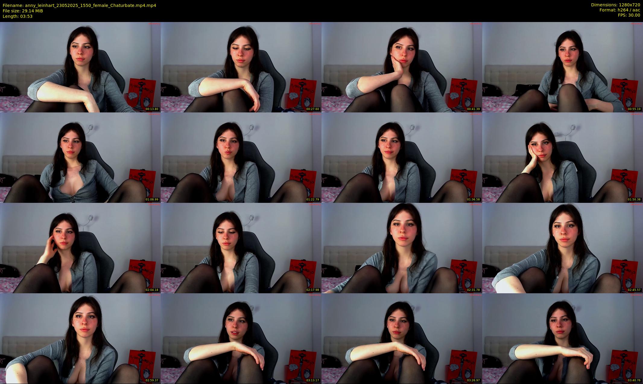 anny_leinhart — 4 minute Chaturbate female cam show recording, 720p, May 23, 2025