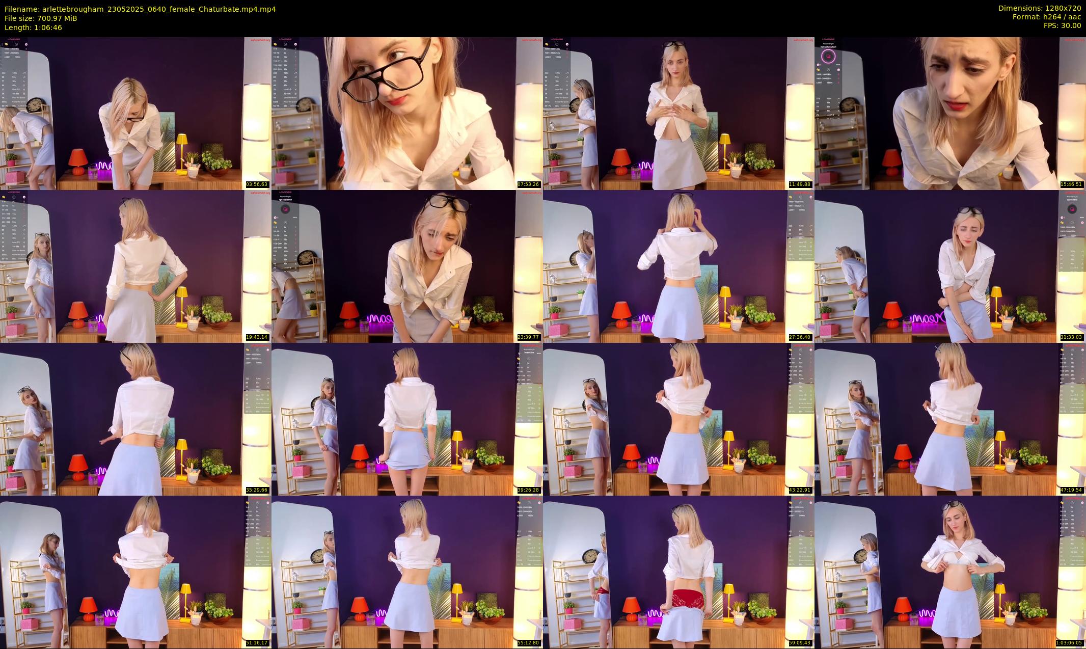 arlettebrougham — 67 minute Chaturbate female cam show recording, 720p, May 23, 2025