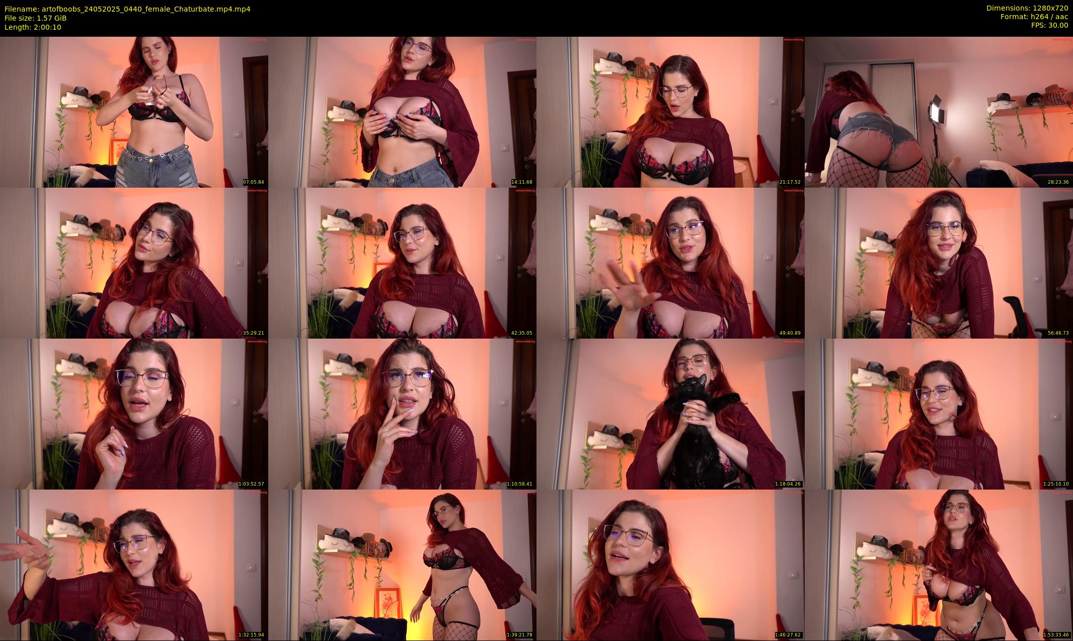 artofboobs — 121 minute Chaturbate female cam show recording, 720p, May 24, 2025