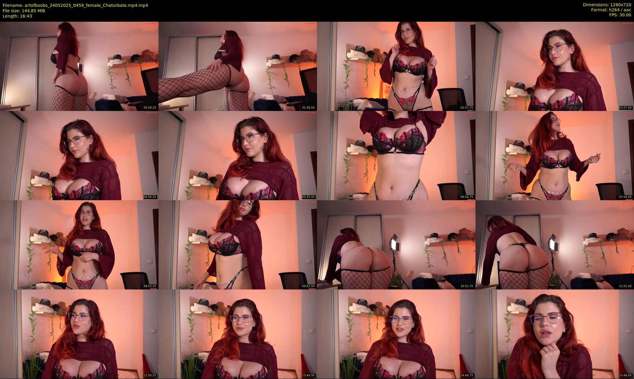 artofboobs — 17 minute Chaturbate female cam show recording, 720p, May 24, 2025