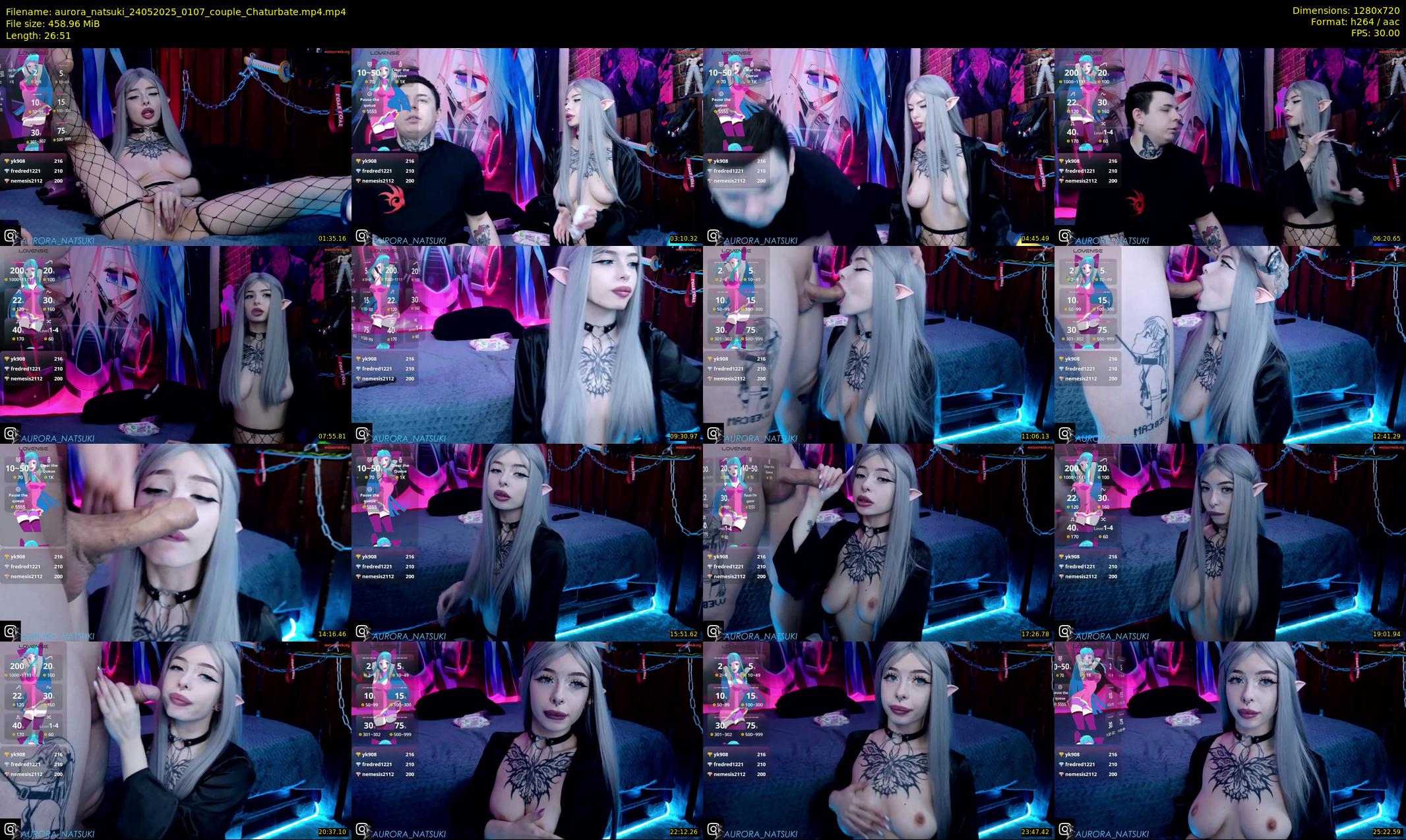 aurora_natsuki — 27 minute Chaturbate couple cam show recording, 720p, May 24, 2025