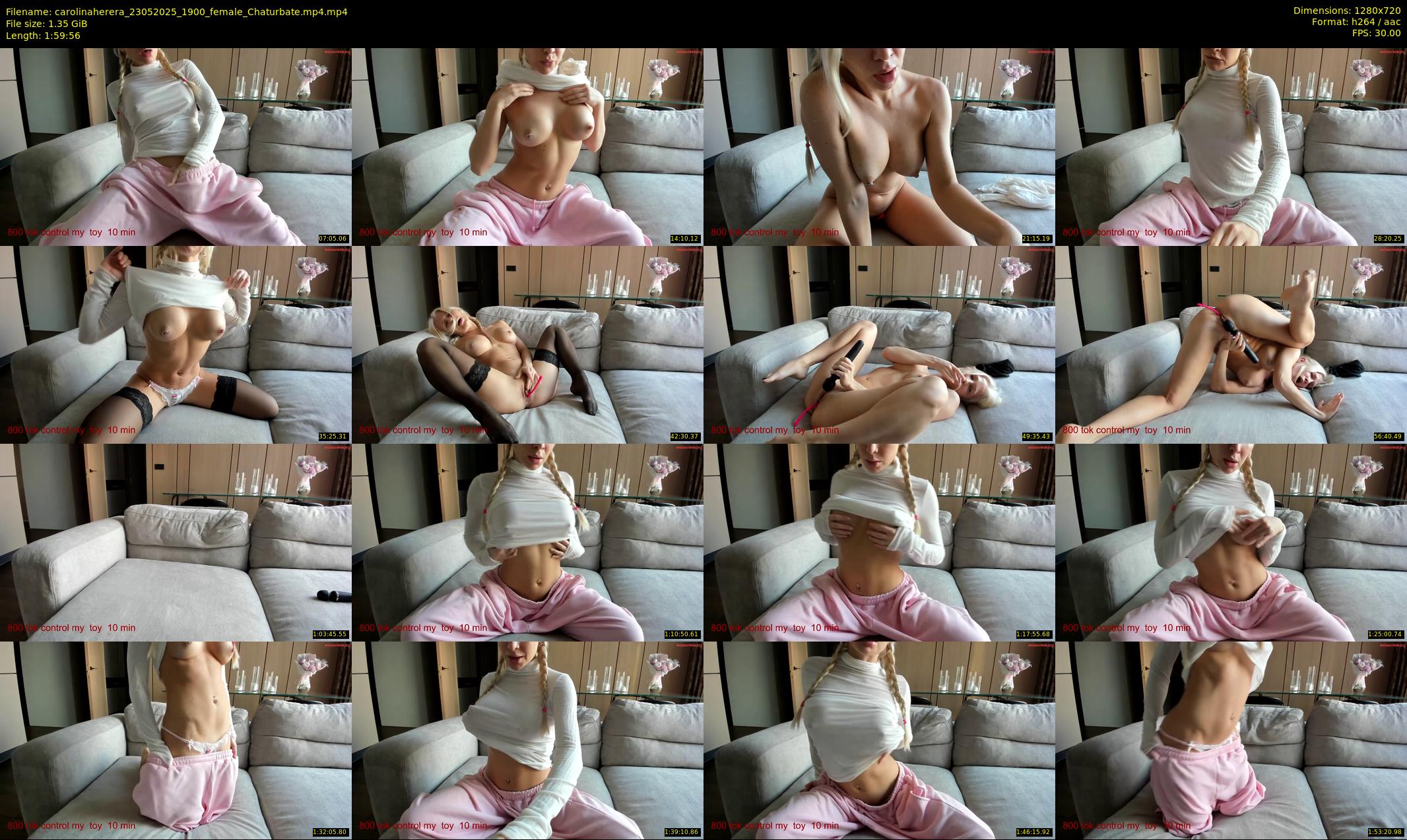 carolinaherera — 120 minute Chaturbate female cam show recording, 720p, May 23, 2025