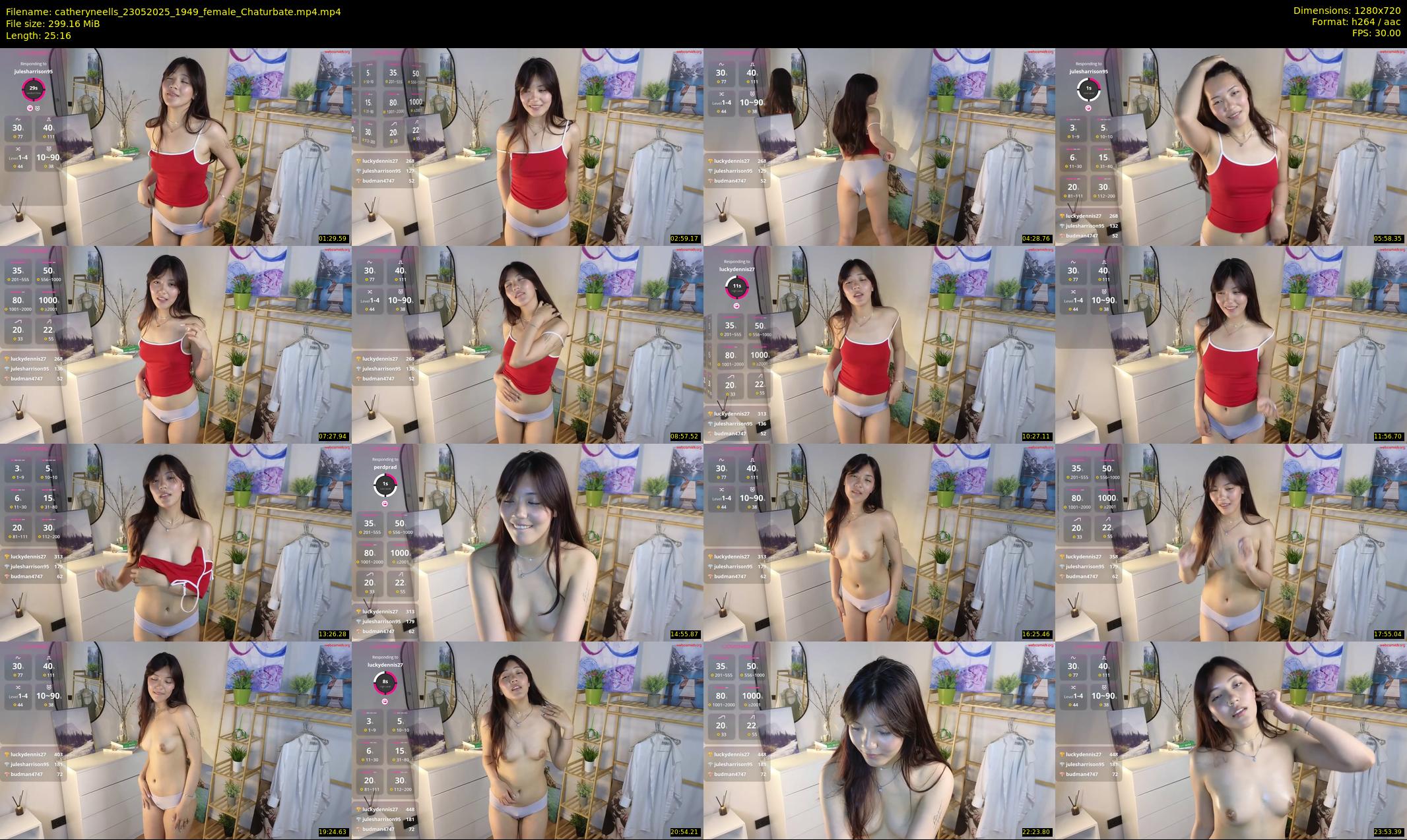 catheryneells — 26 minute Chaturbate female cam show recording, 720p, May 23, 2025