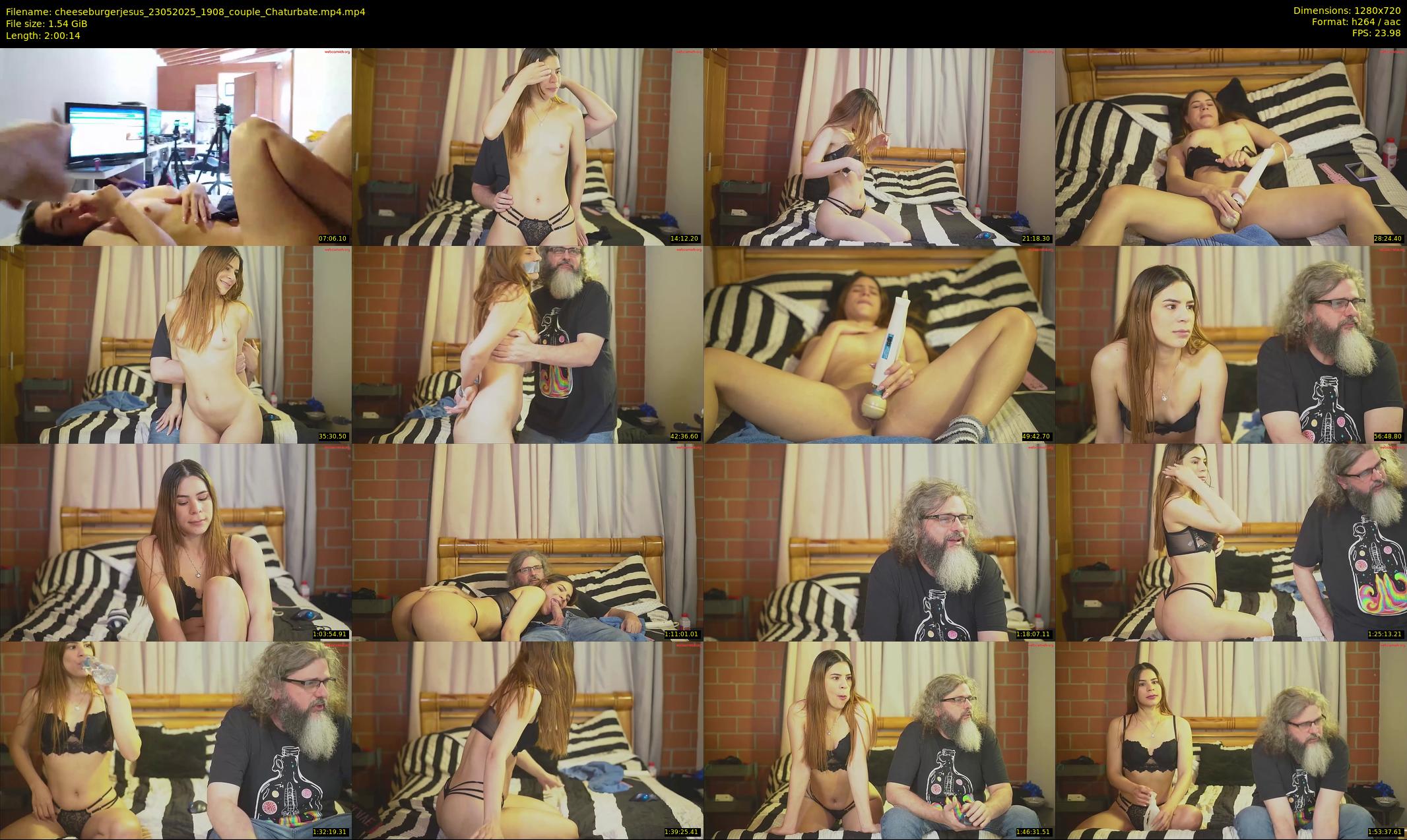 cheeseburgerjesus — 121 minute Chaturbate couple cam show recording, 720p, May 23, 2025
