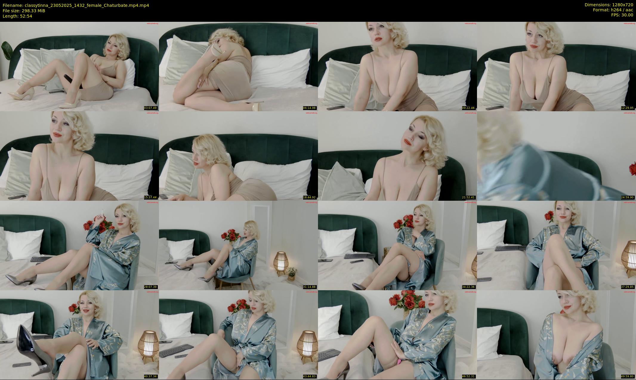 classytinna — 53 minute Chaturbate female cam show recording, 720p, May 23, 2025