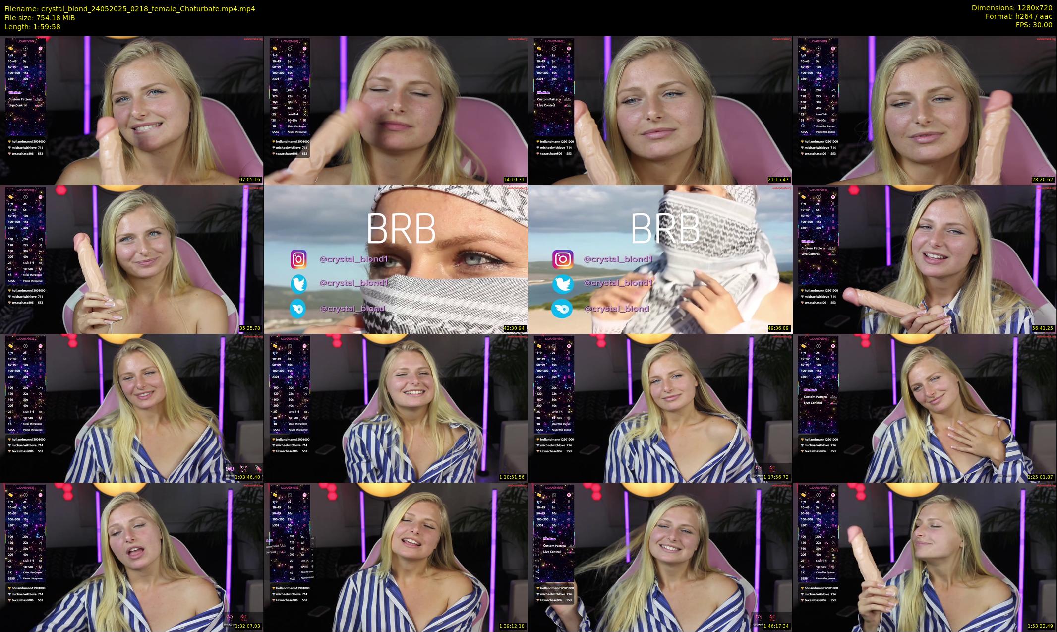 crystal_blond — 120 minute Chaturbate female cam show recording, 720p, May 24, 2025
